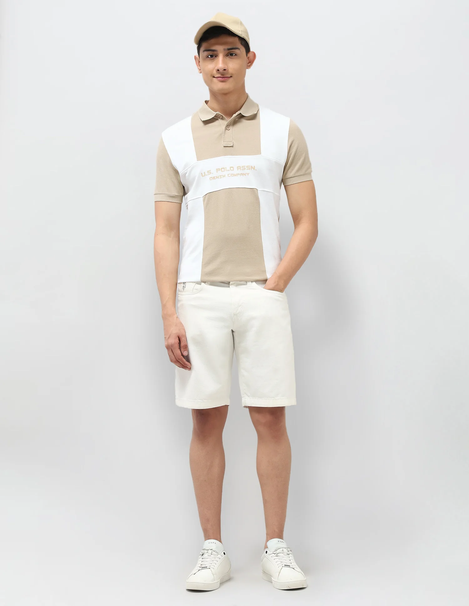 Colourblocked Pure Cotton Polo Shirt - Image 3