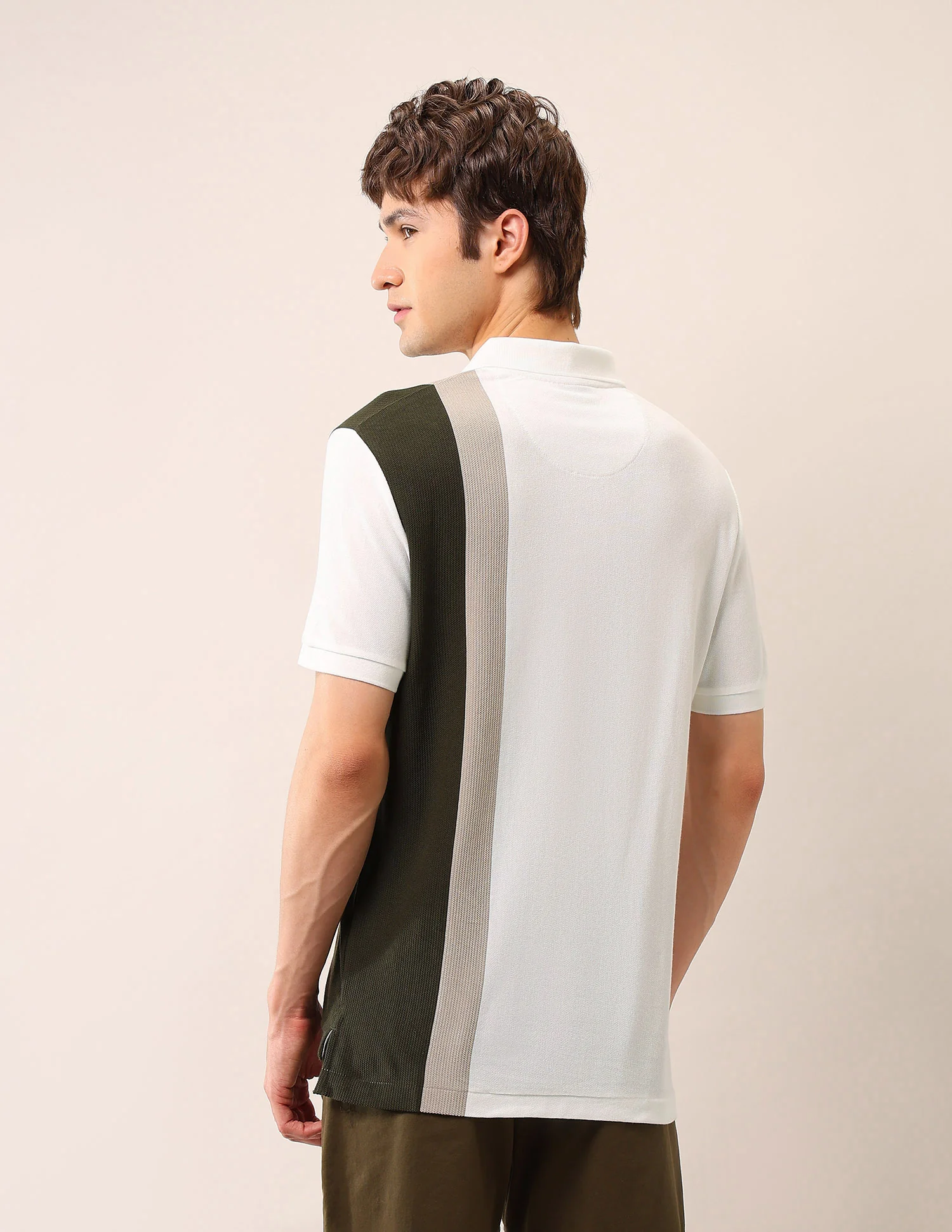Colourblocked Pure Cotton Polo Shirt - Image 5