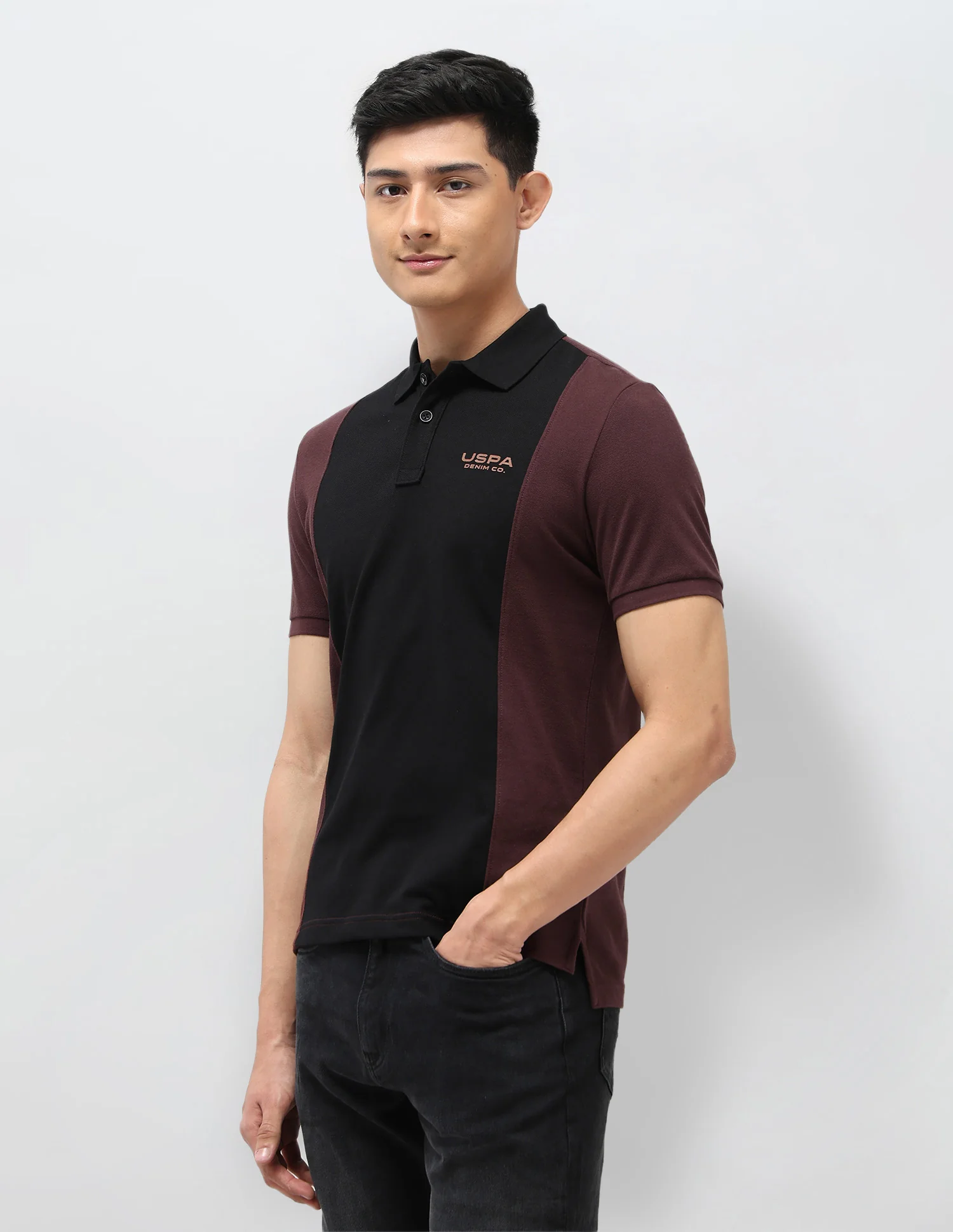 Colourblocked Pure Cotton Polo Shirt - Image 4