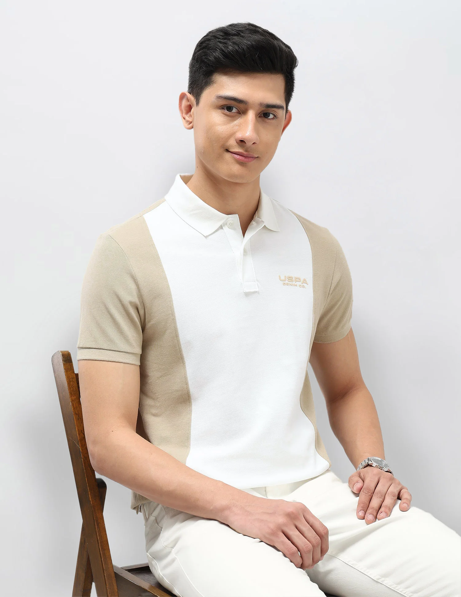 Colourblocked Pure Cotton Polo Shirt - Image 6