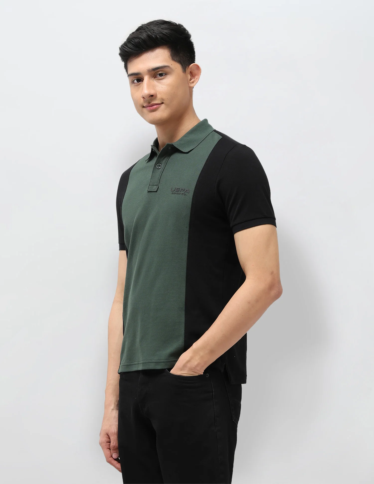 Colourblocked Pure Cotton Polo Shirt - Image 4