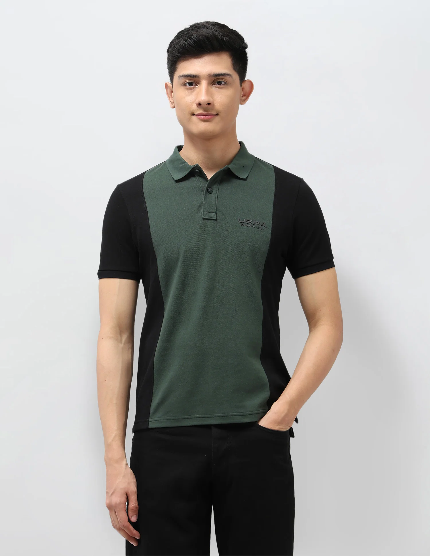Colourblocked Pure Cotton Polo Shirt - Image 6