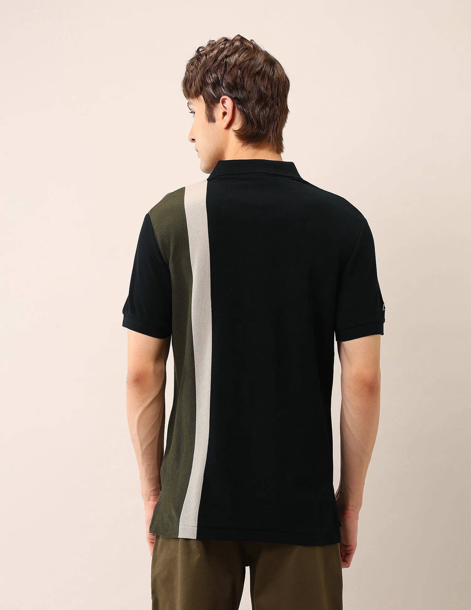 Colourblocked Pure Cotton Polo Shirt - Image 5
