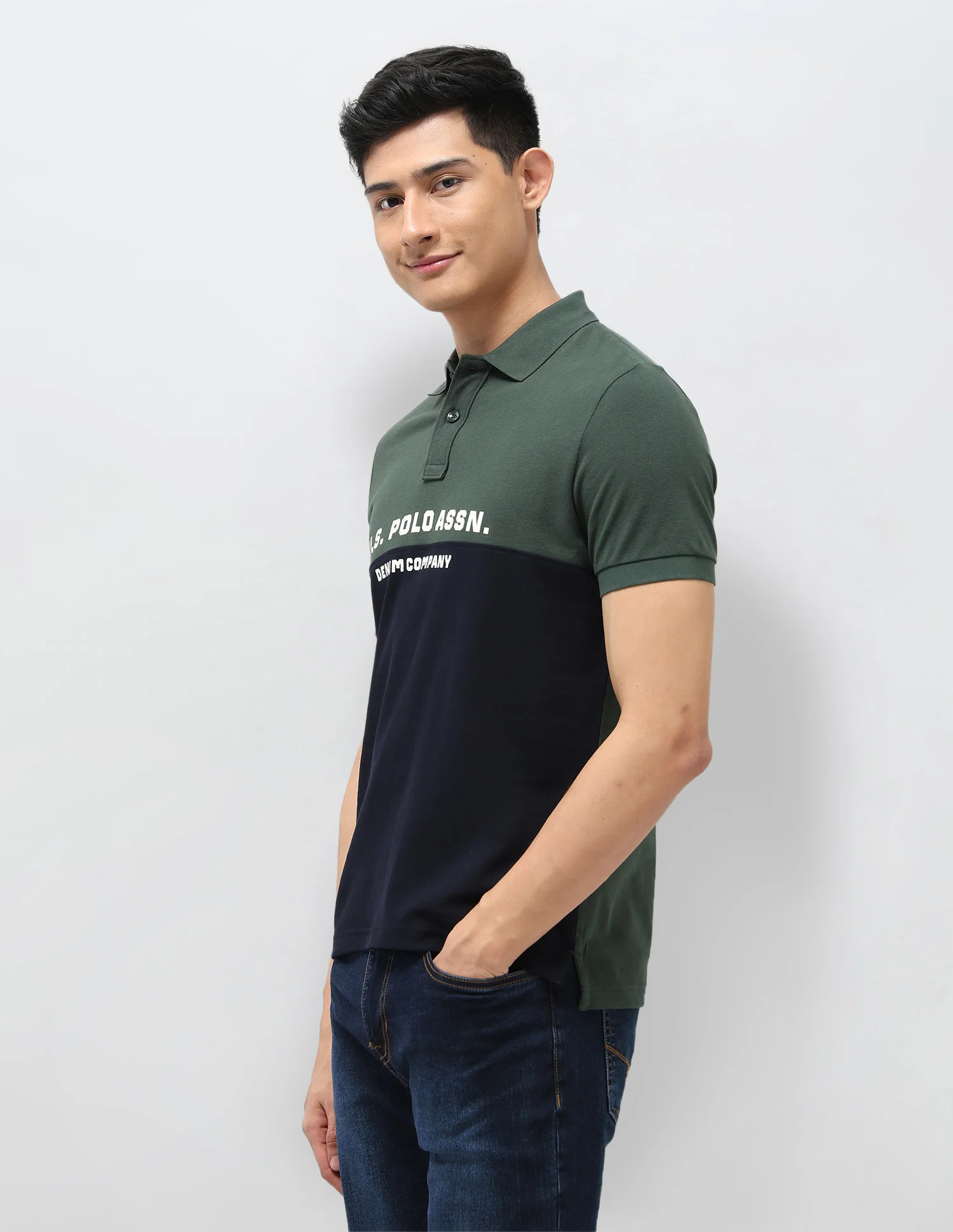 Colourblocked Pure Cotton Polo Shirt - Image 4