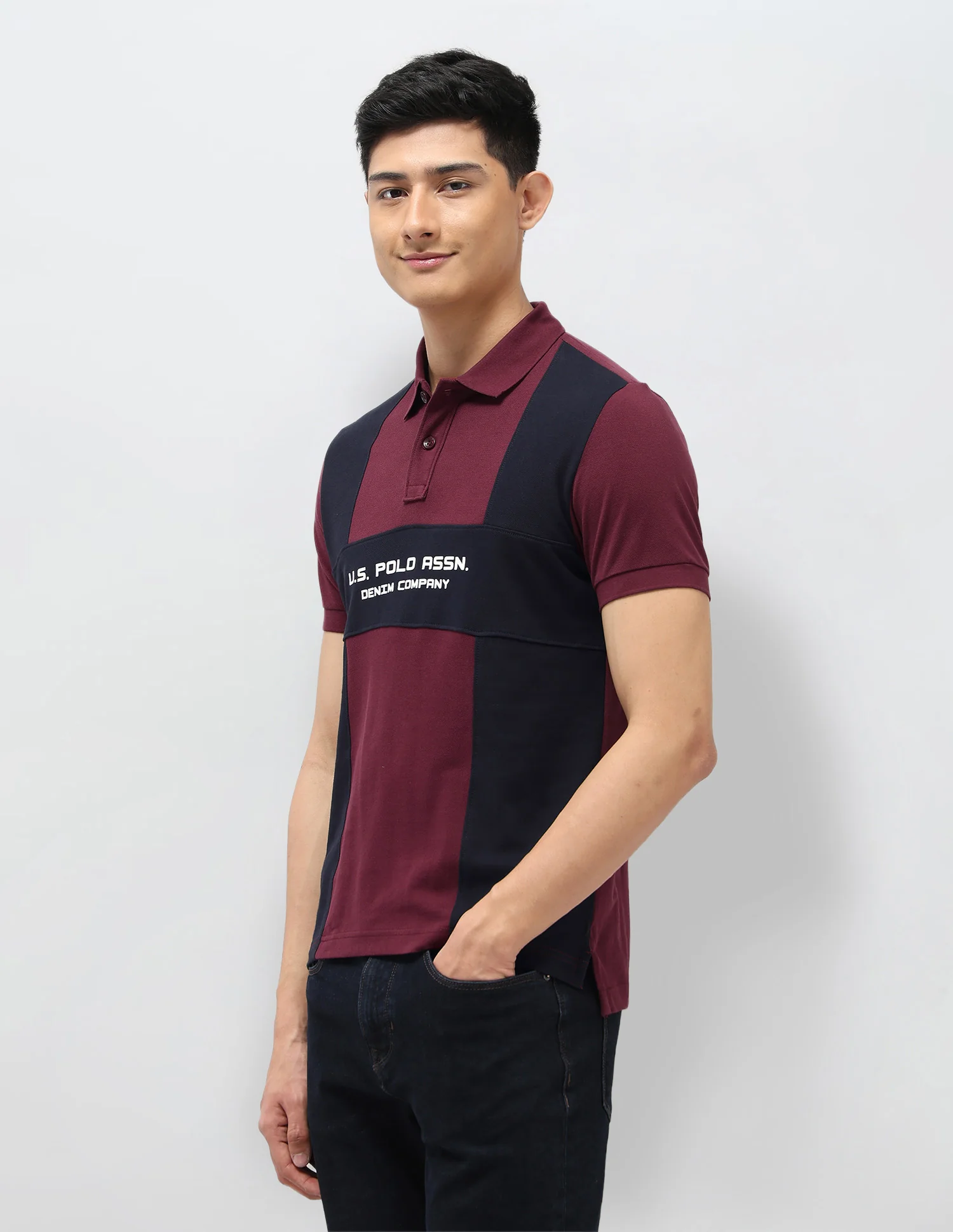 Colourblocked Pure Cotton Polo Shirt - Image 4