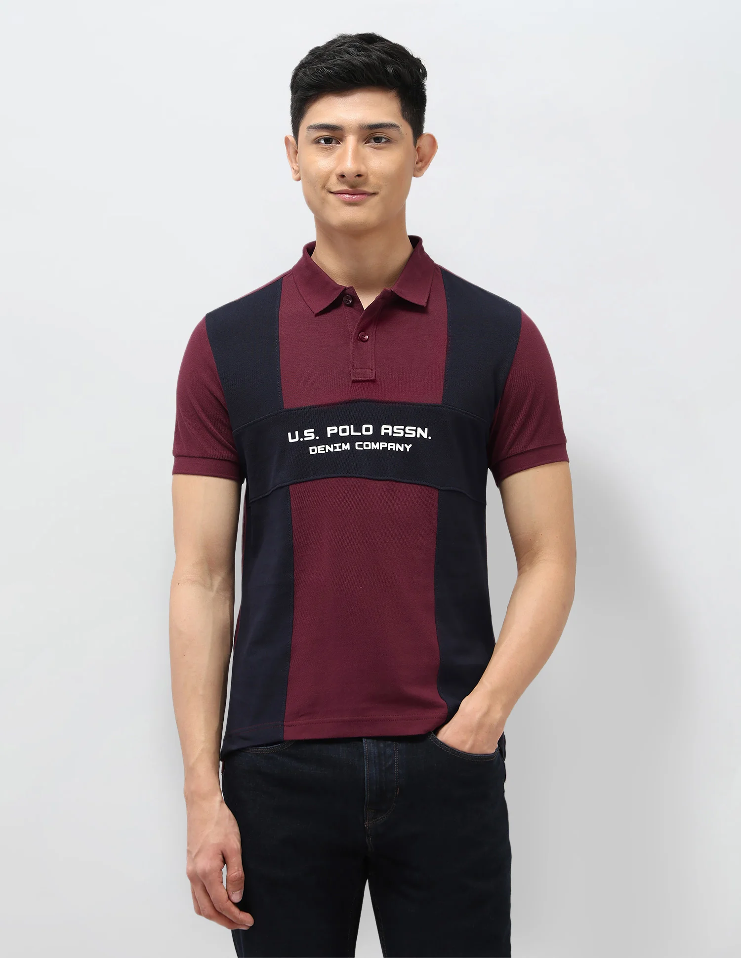 Colourblocked Pure Cotton Polo Shirt - Image 6