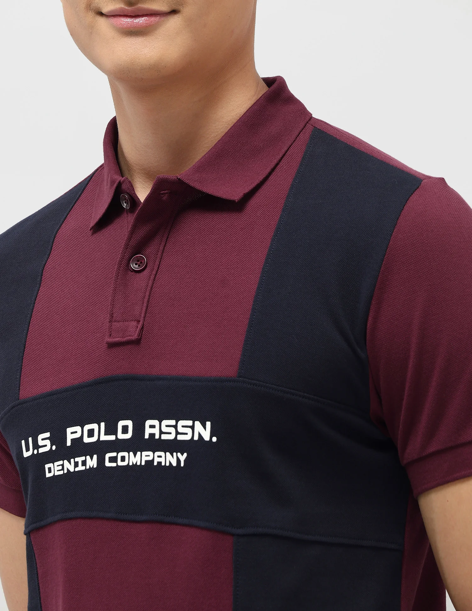 Colourblocked Pure Cotton Polo Shirt - Image 7