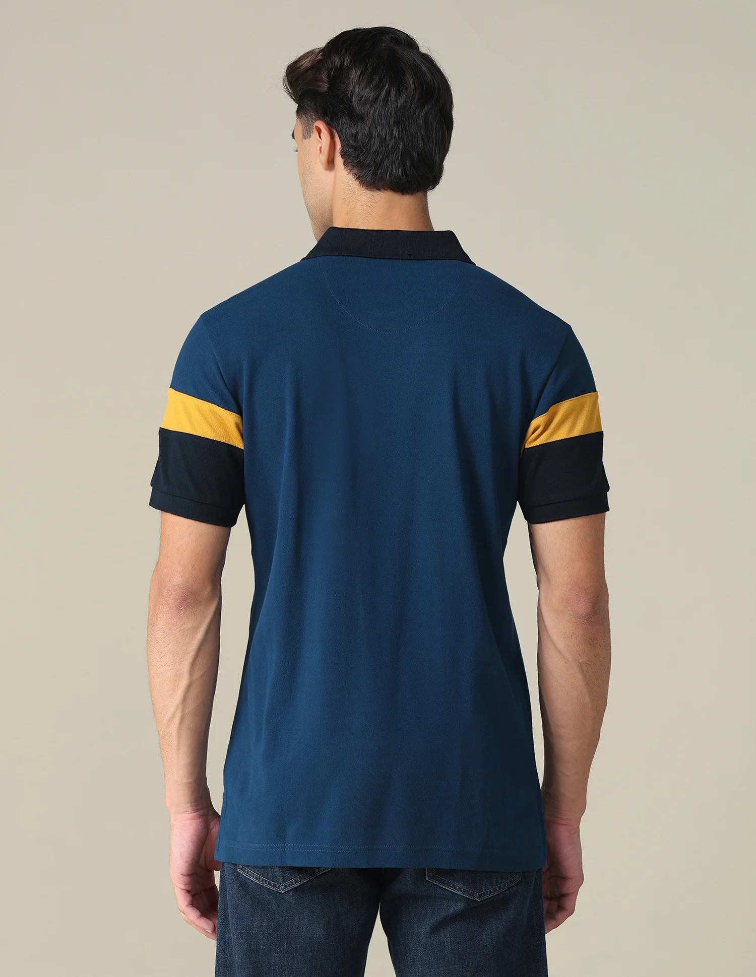Colourblocked Regular Fit Polo Shirt - Image 5