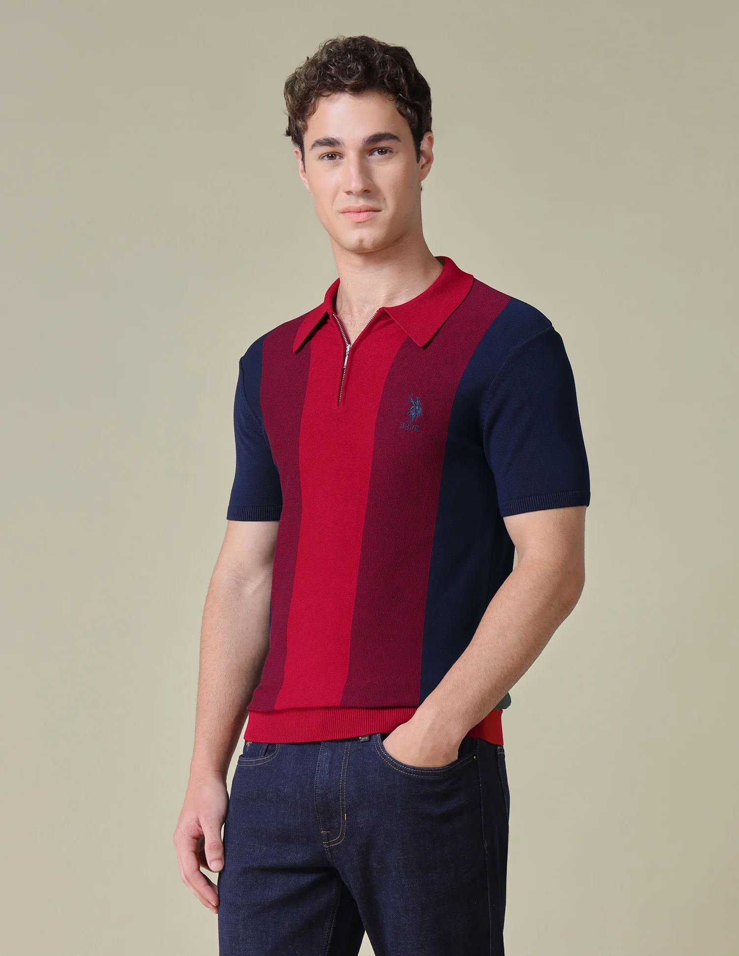 Colourblocked Regular Fit Polo Shirt - Image 4