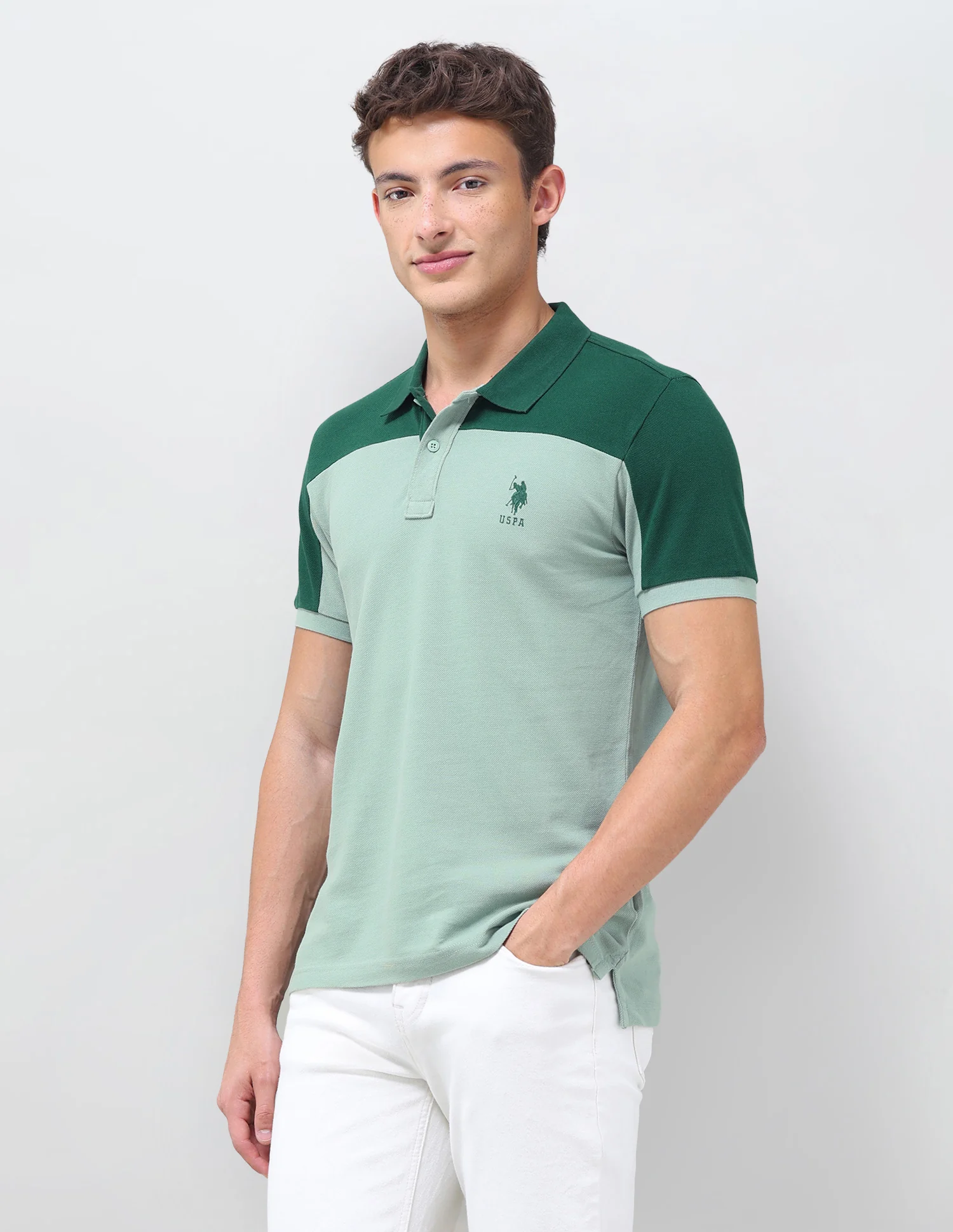 Colourblocked Regular Fit Polo Shirt - Image 4