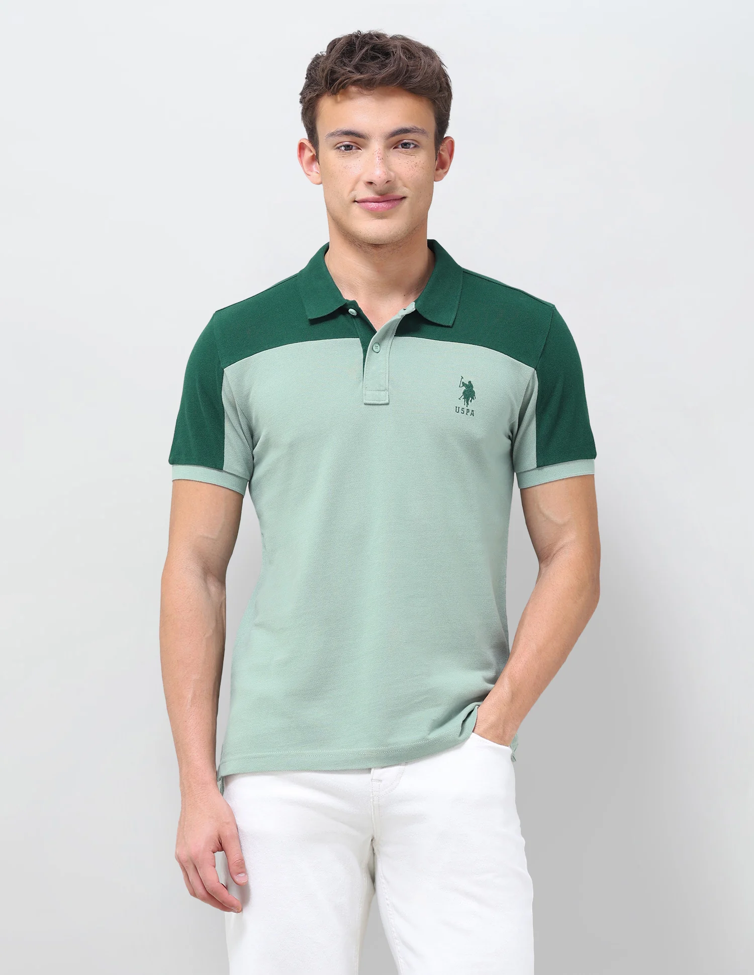 Colourblocked Regular Fit Polo Shirt - Image 6