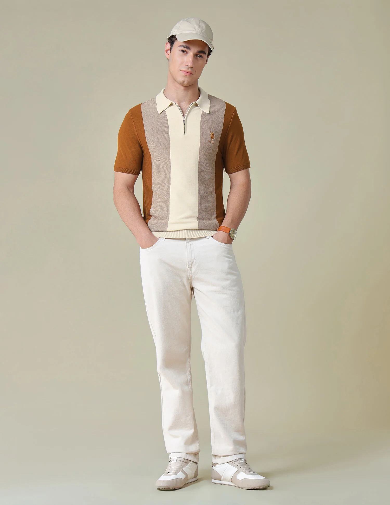 Colourblocked Regular Fit Polo Shirt - Image 3