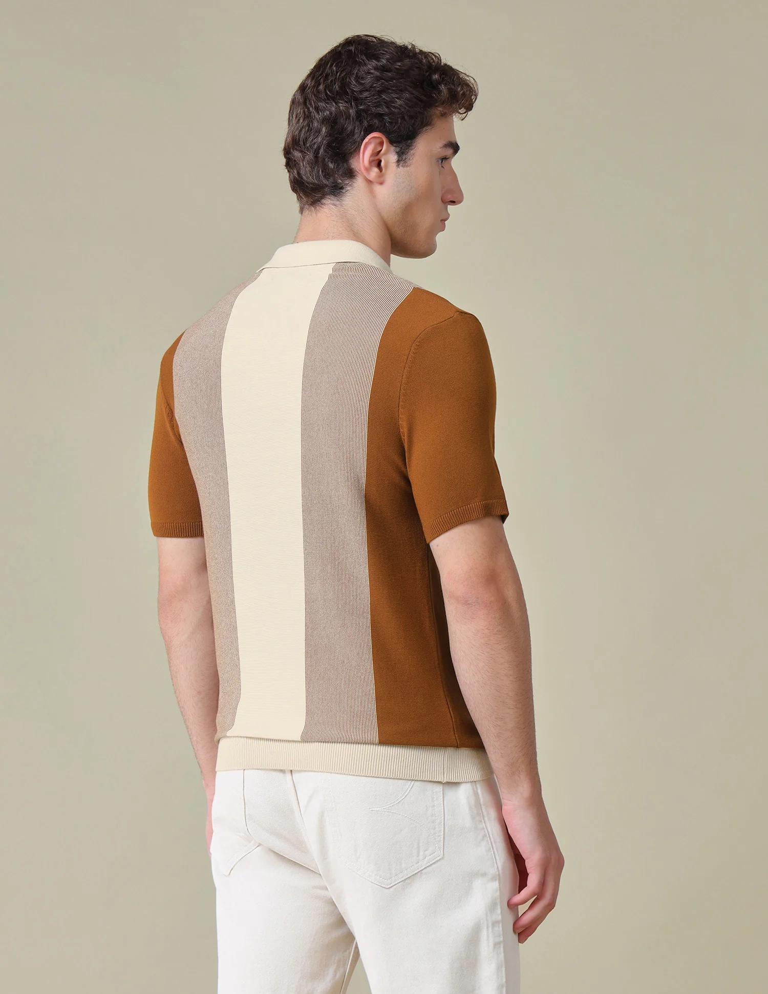 Colourblocked Regular Fit Polo Shirt - Image 5