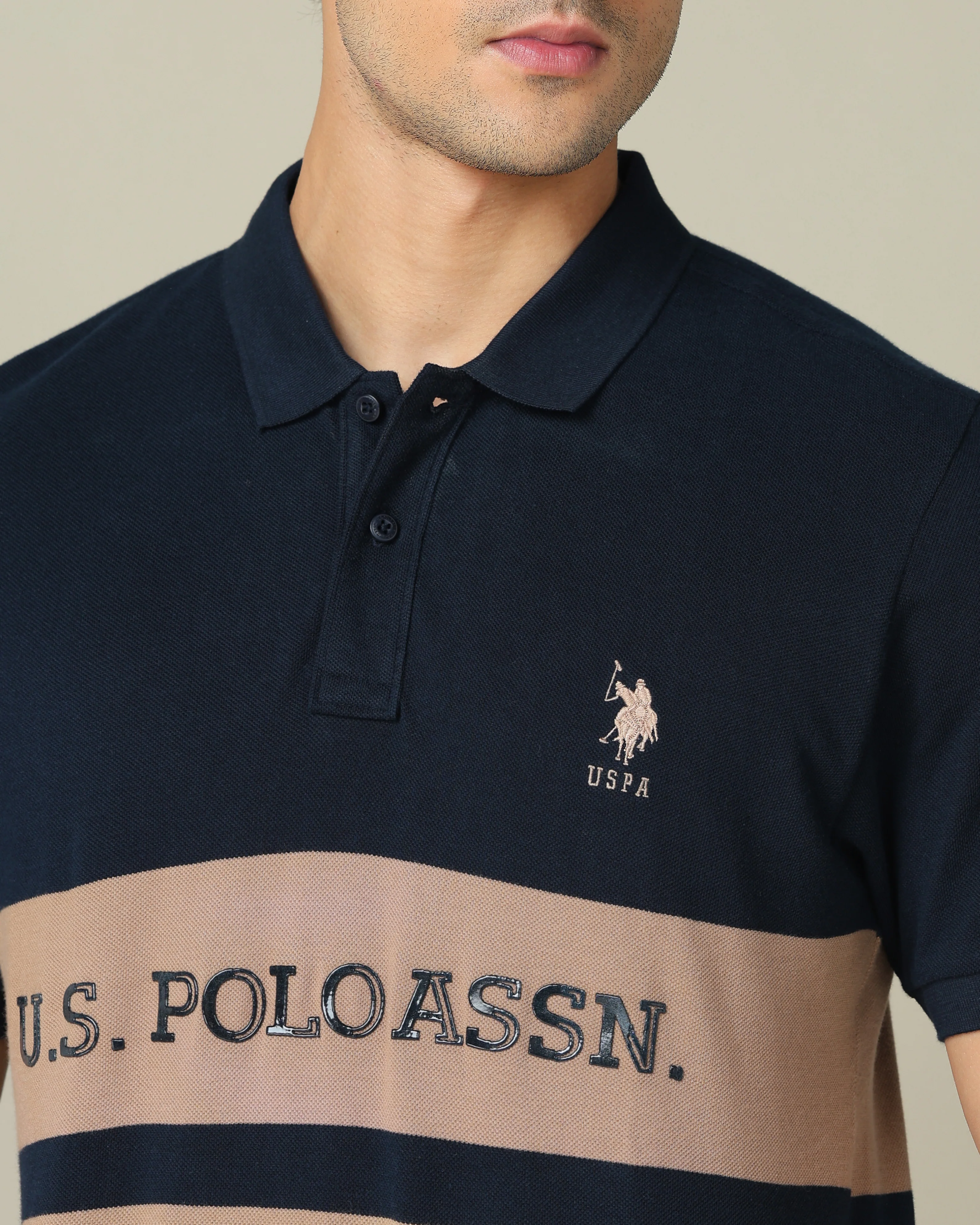 Colourblocked Regular Fit Polo Shirt - Image 7