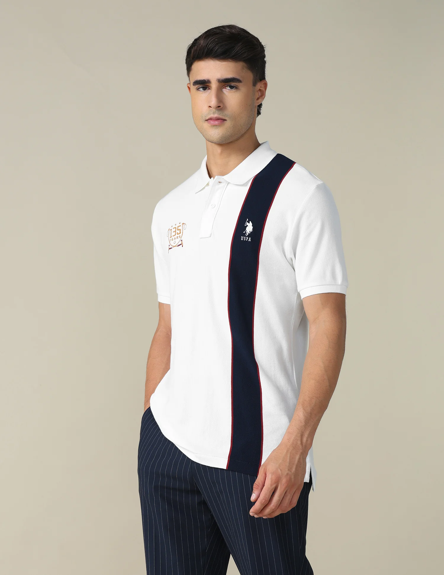 Colourblocked Regular Fit Polo Shirt - Image 4