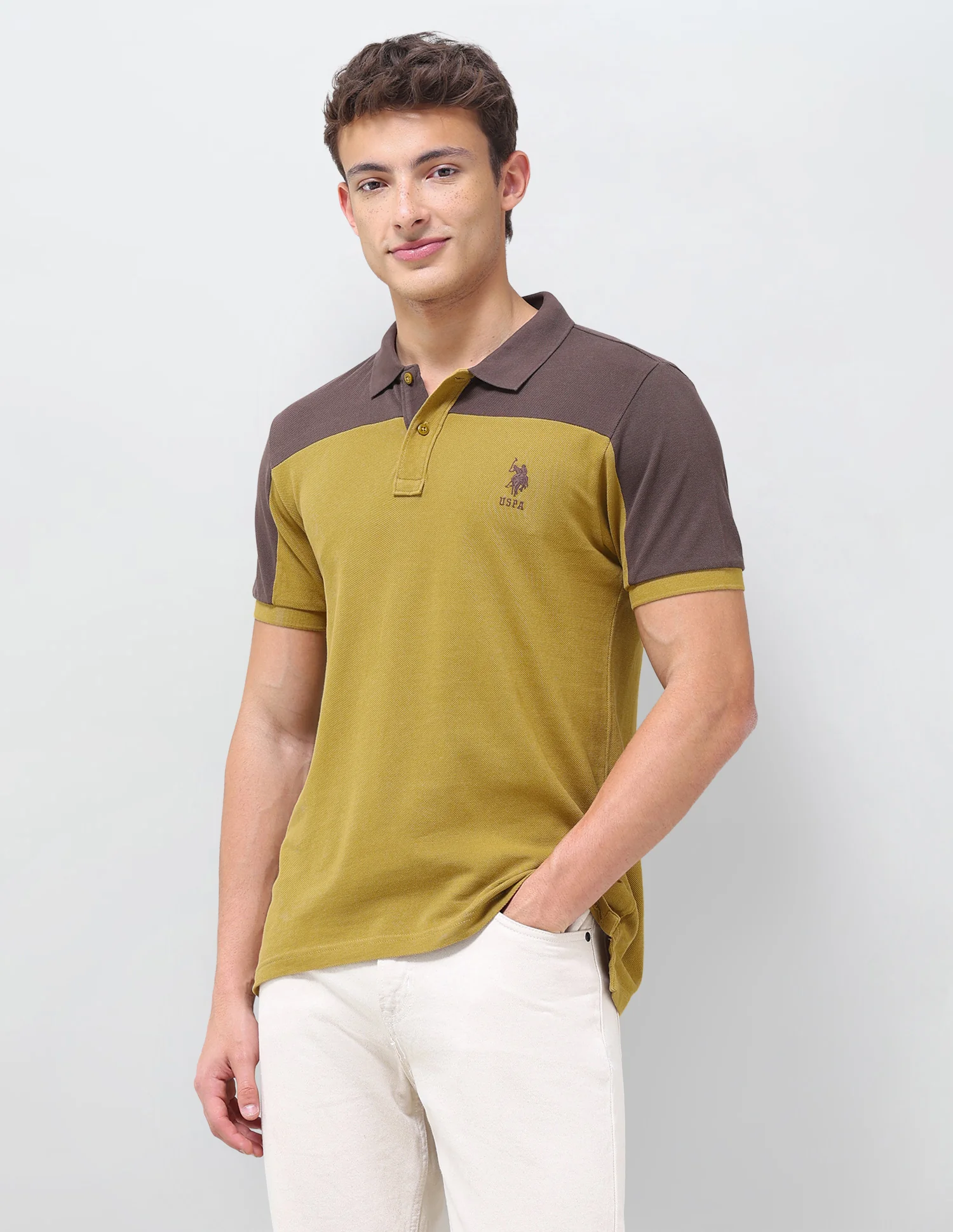 Colourblocked Regular Fit Polo Shirt - Image 4