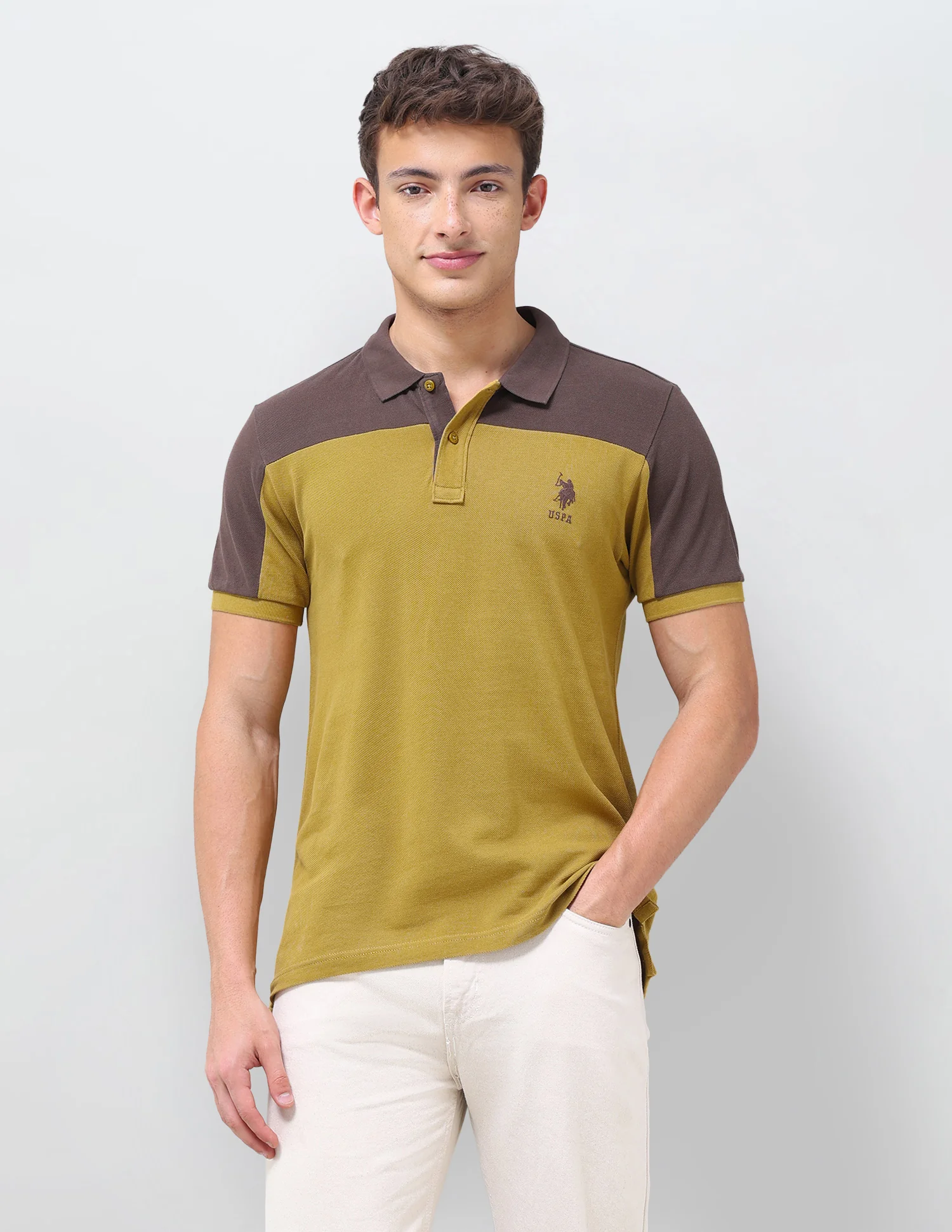Colourblocked Regular Fit Polo Shirt - Image 6