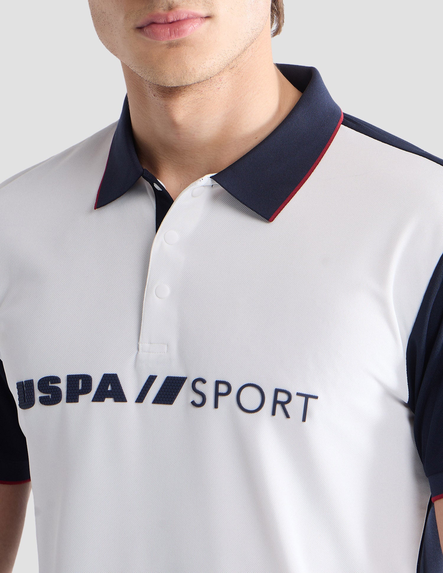 Colourblocked Slim Fit Active Polo Shirt - Image 7