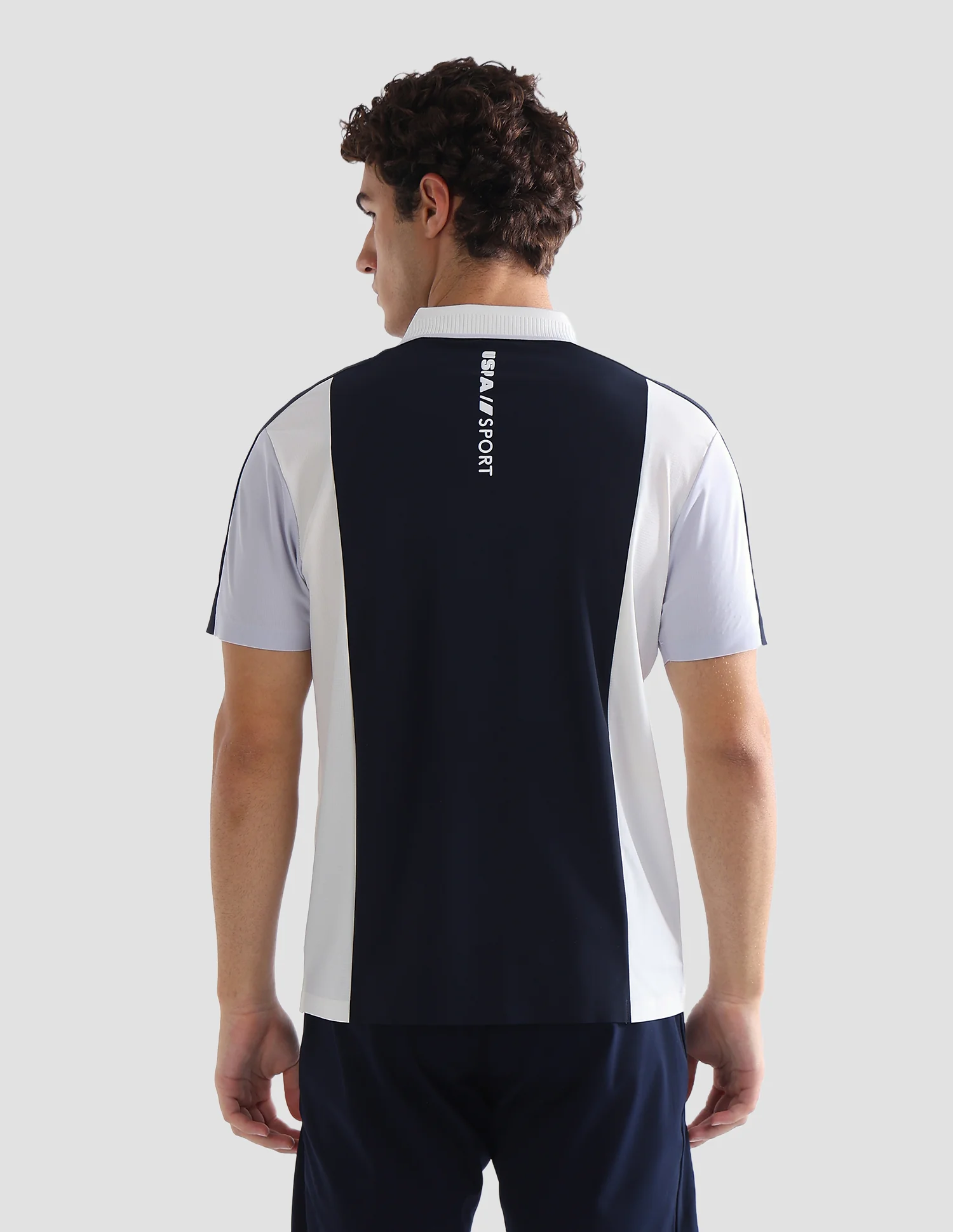 Colourblocked Slim Fit Active Polo Shirt - Image 5