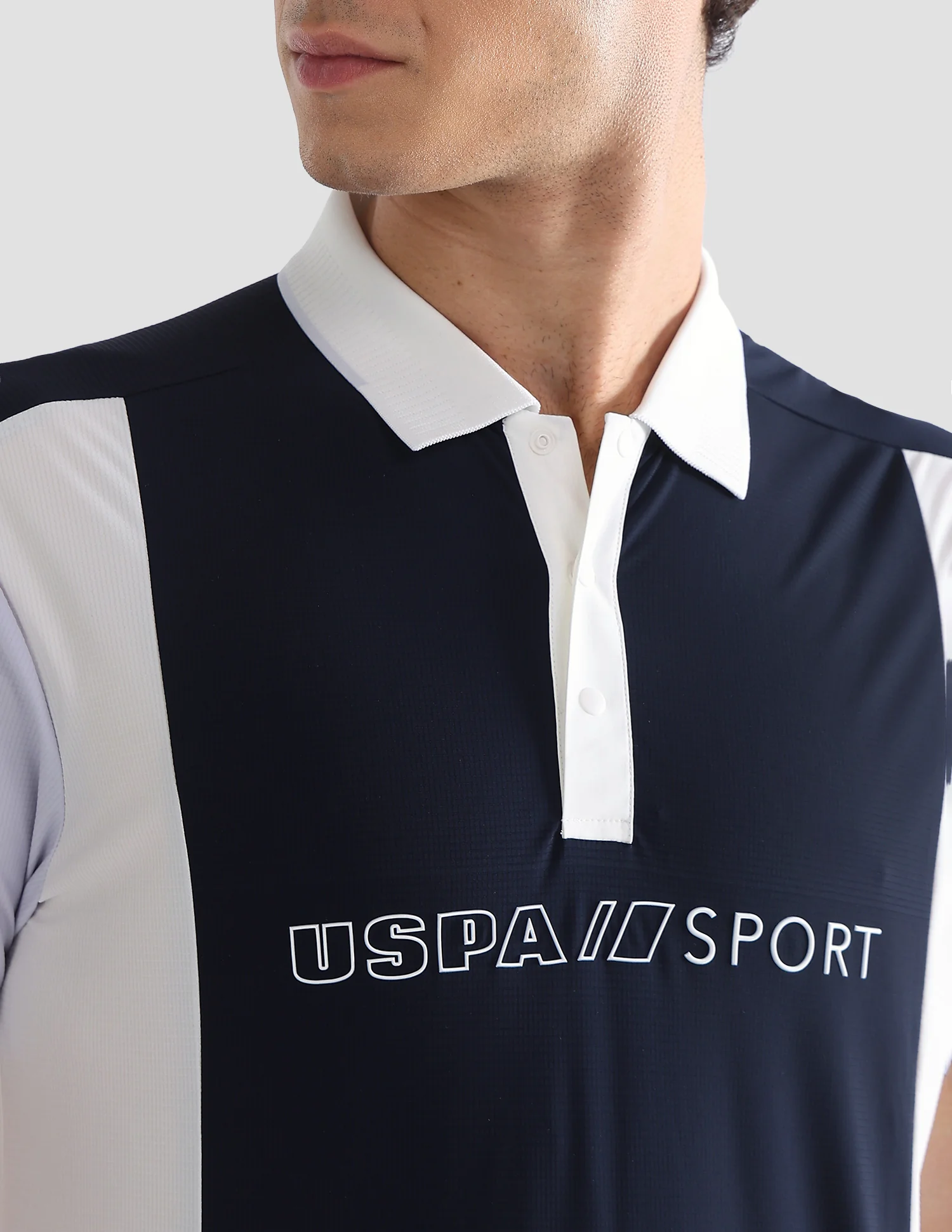 Colourblocked Slim Fit Active Polo Shirt - Image 7