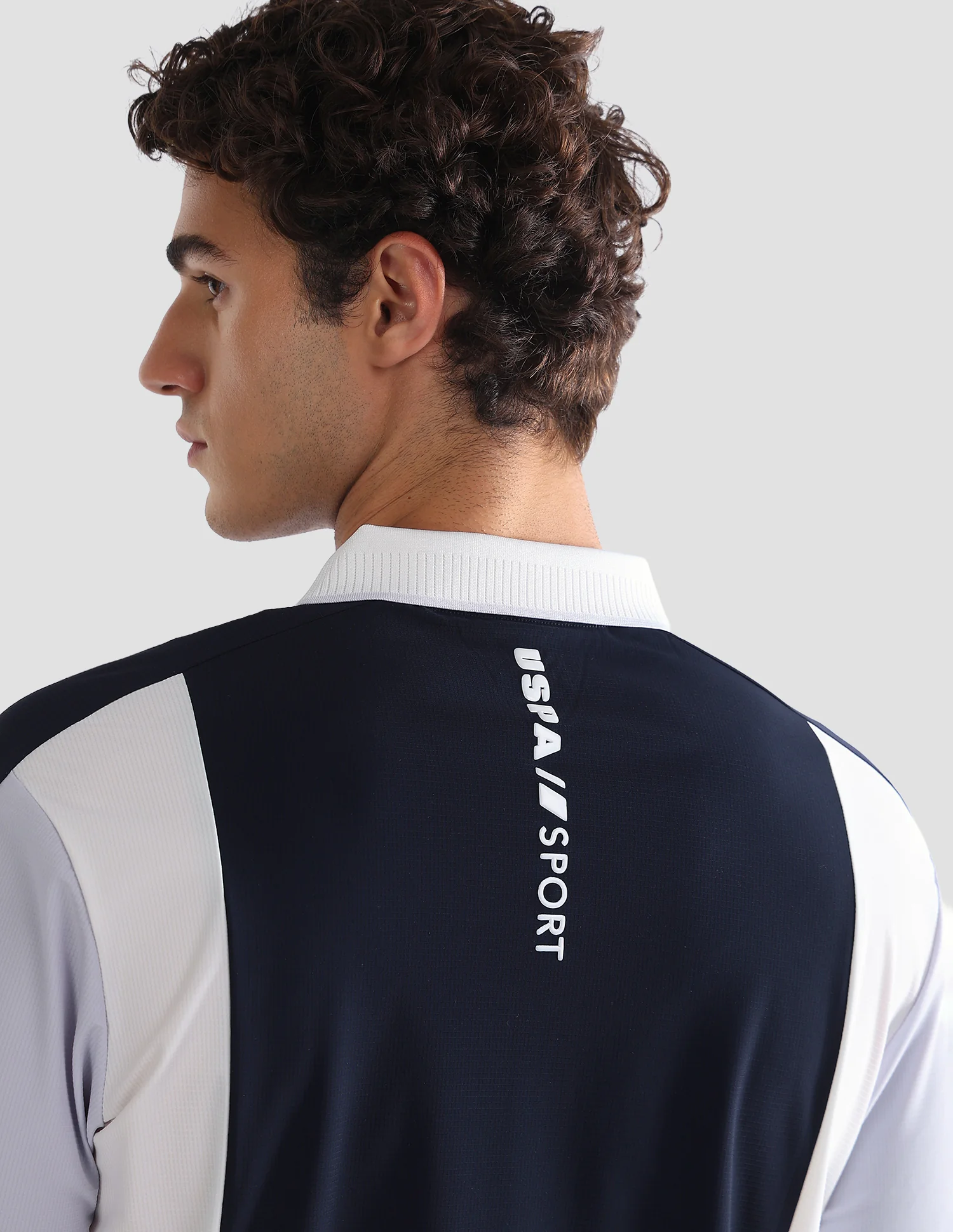 Colourblocked Slim Fit Active Polo Shirt - Image 8