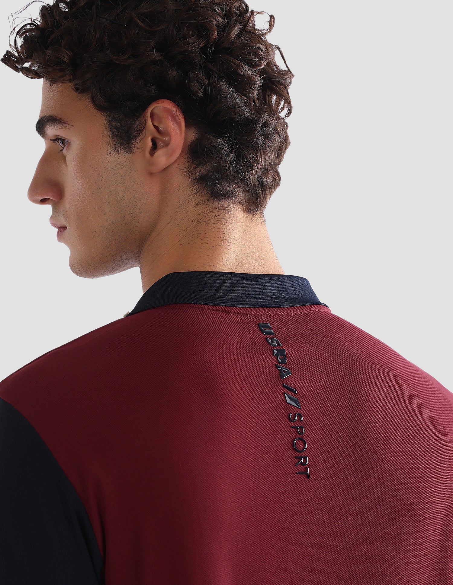 Colourblocked Slim Fit Active Polo Shirt - Image 8
