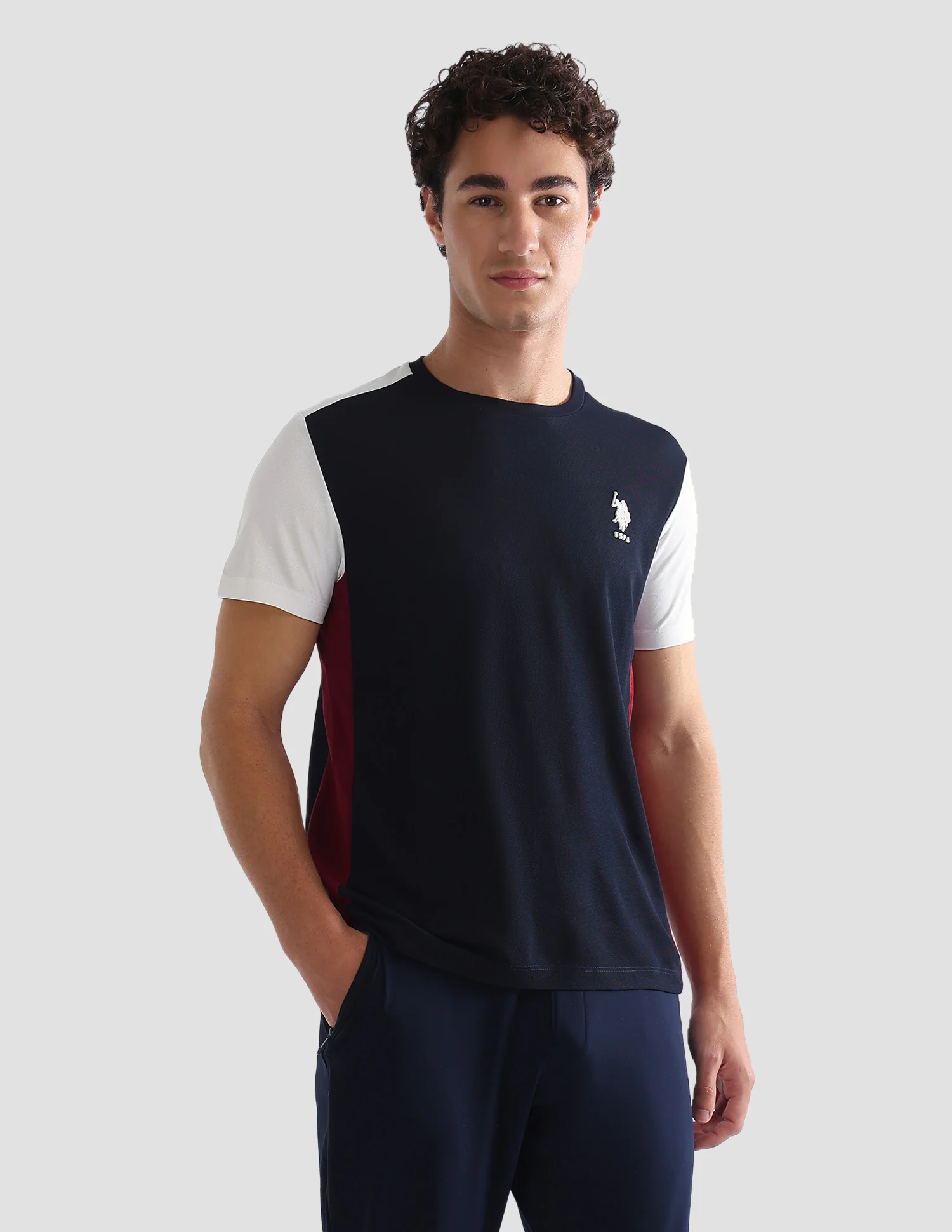 Colourblocked Slim Fit Active T-Shirt - Image 4