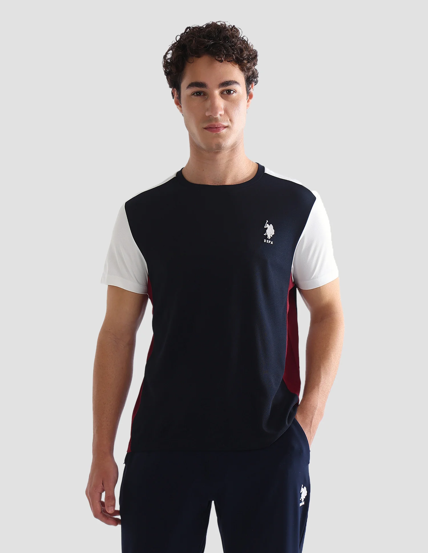 Colourblocked Slim Fit Active T-Shirt - Image 6