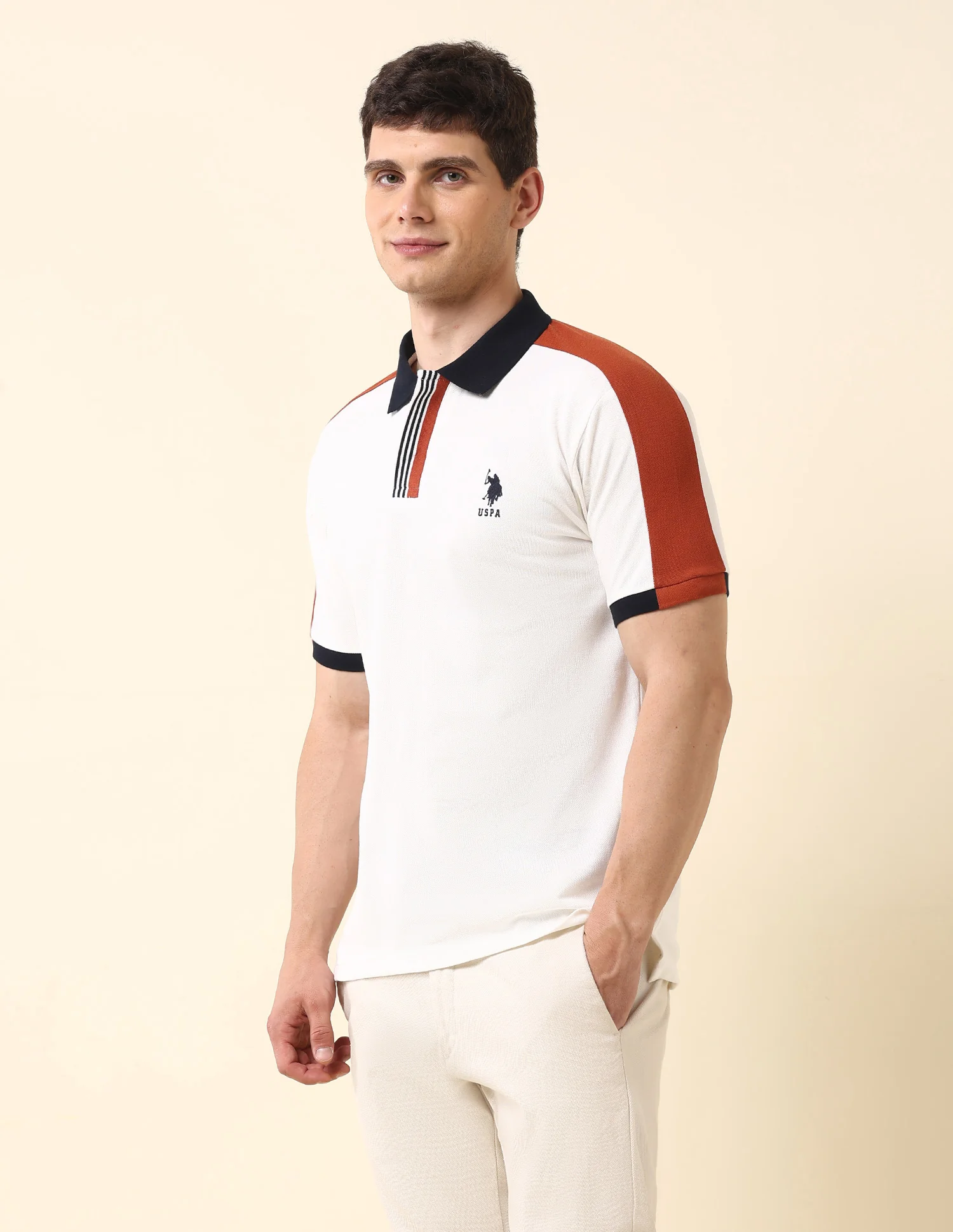 Colourblocked Slim Fit Classic Polo Shirt - Image 4