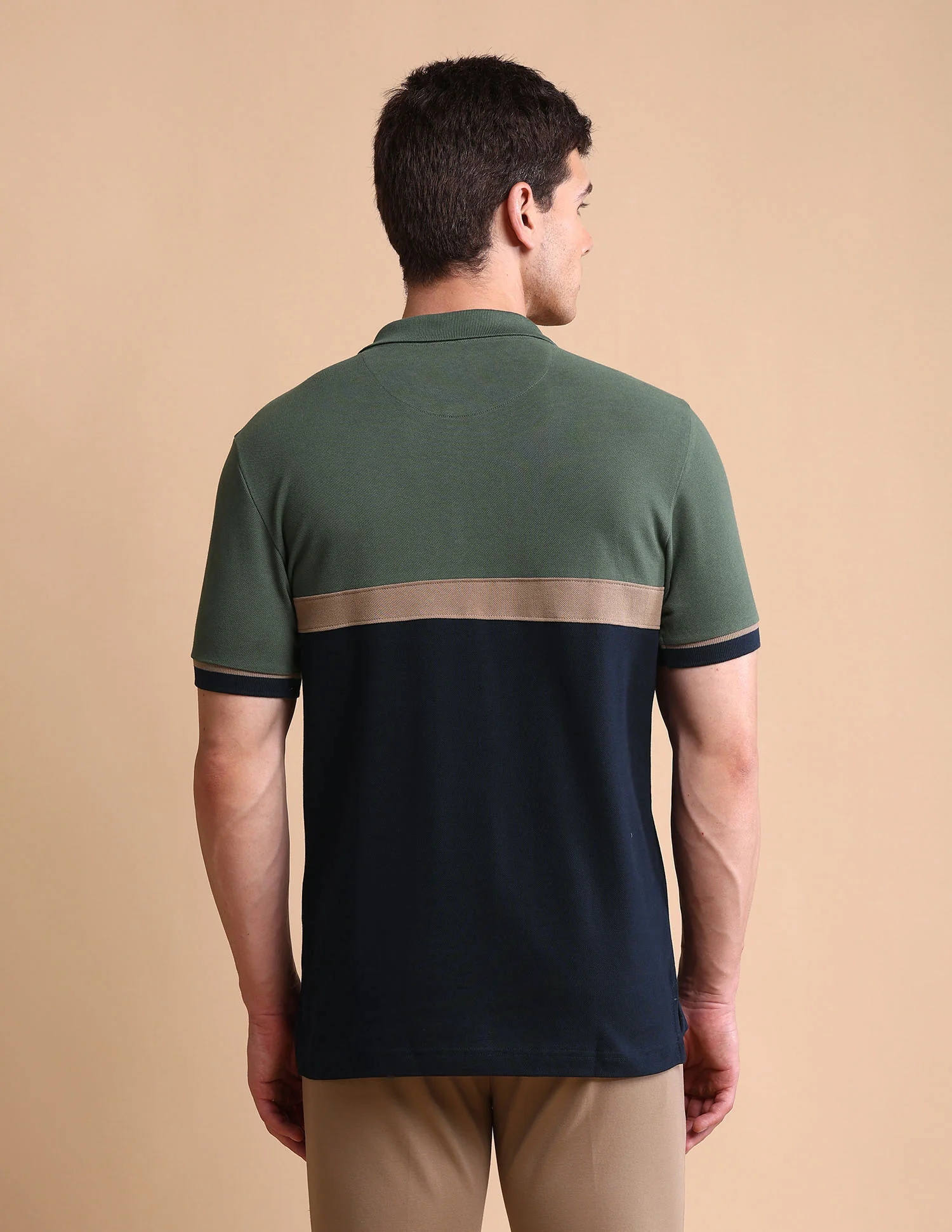 Colourblocked Slim Fit Polo Shirt - Image 5