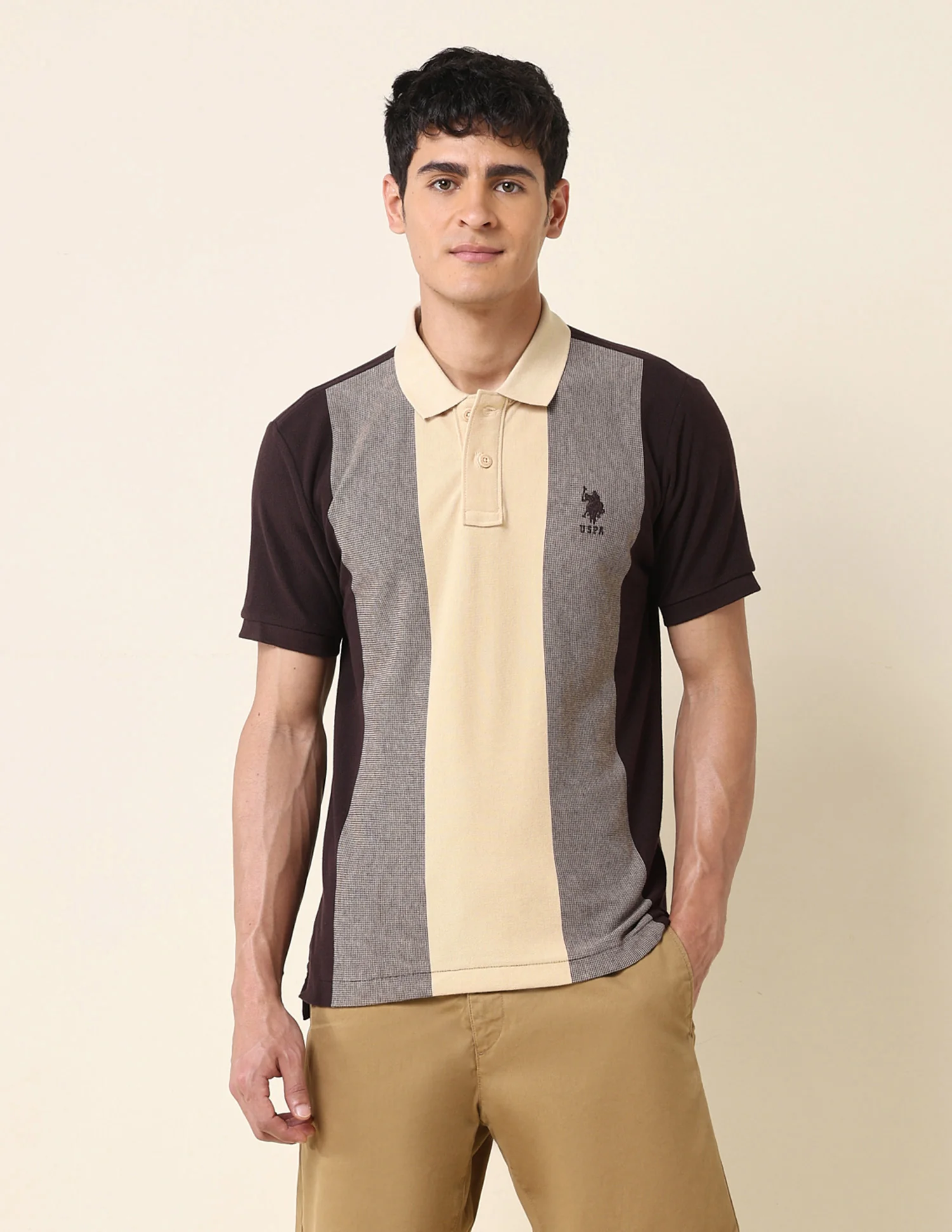 Colourblocked Slim Fit Polo Shirt - Image 6