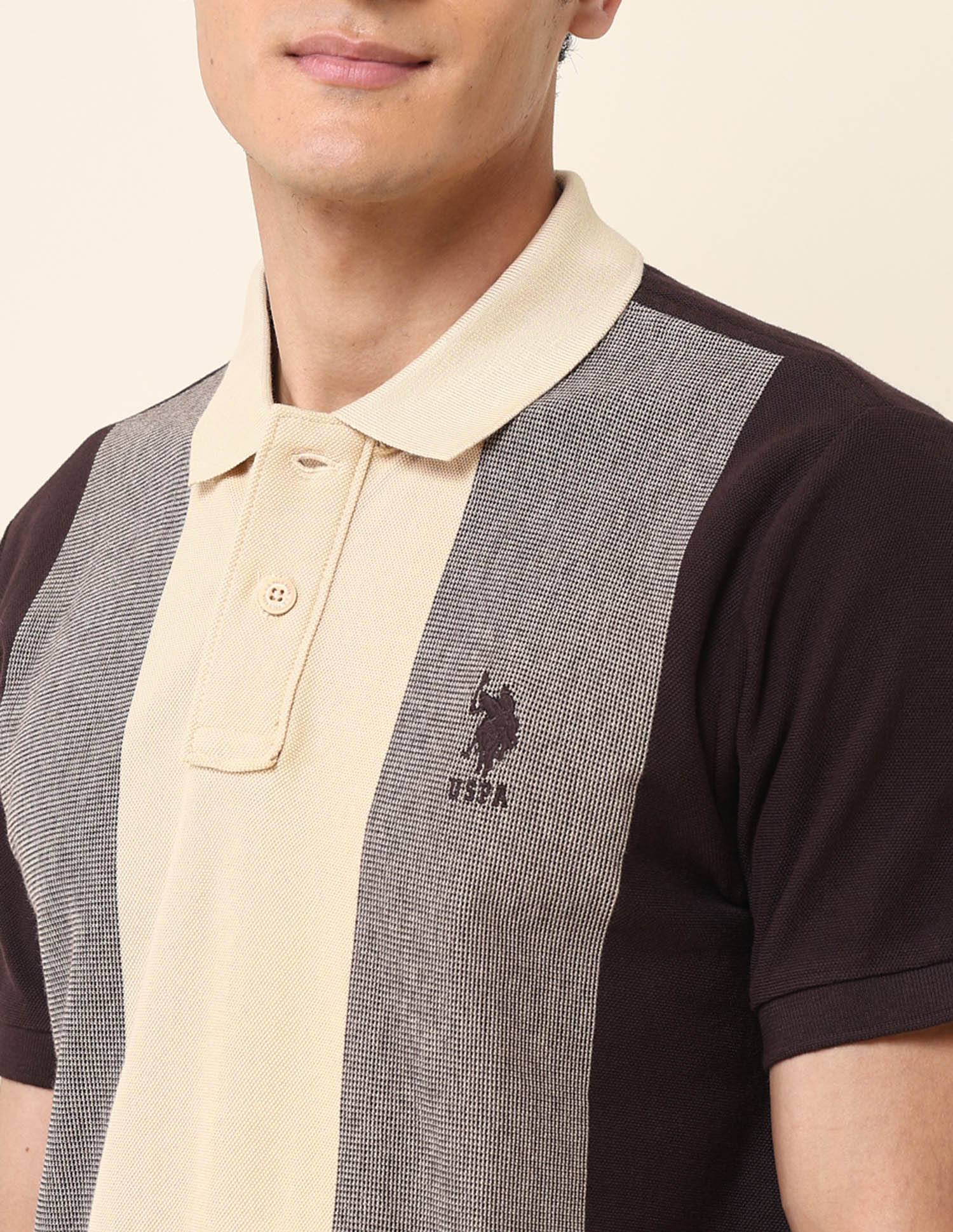 Colourblocked Slim Fit Polo Shirt - Image 7