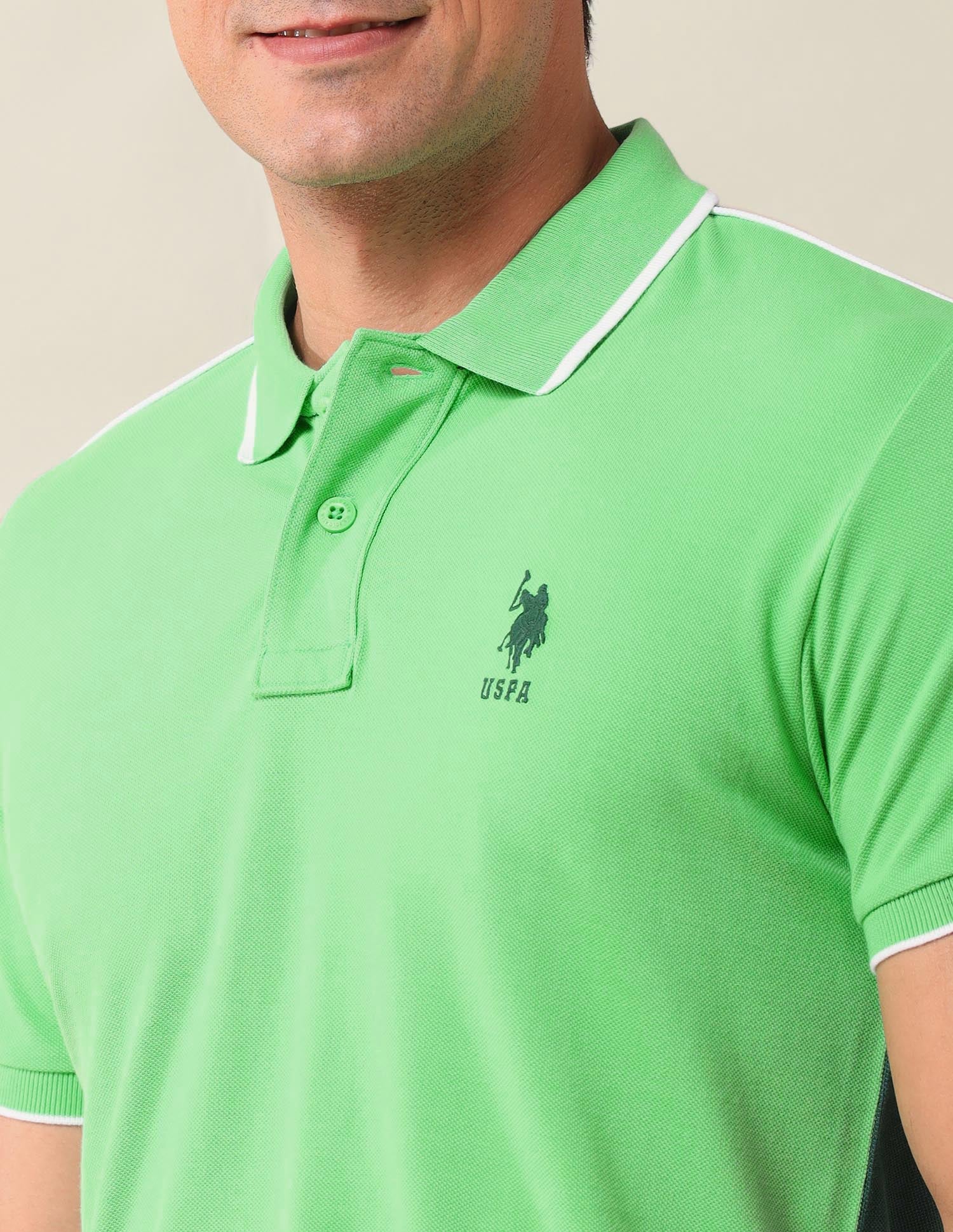 Colourblocked Slim Fit Polo Shirt - Image 7