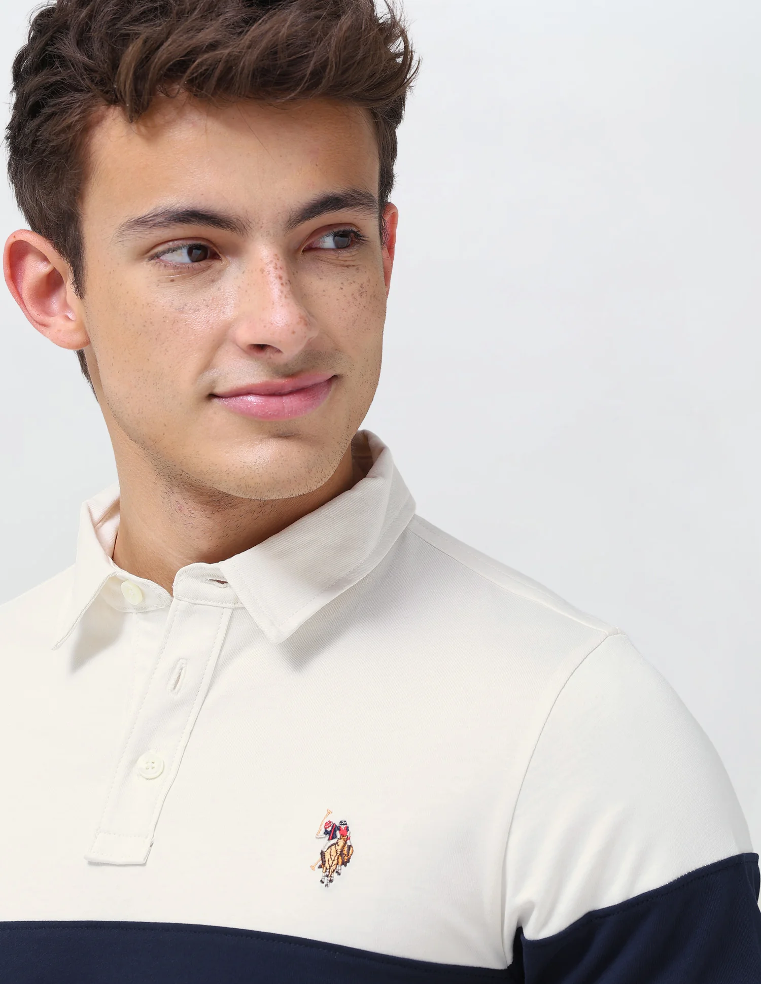 Colourblocked Slim Fit Polo Shirt - Image 7