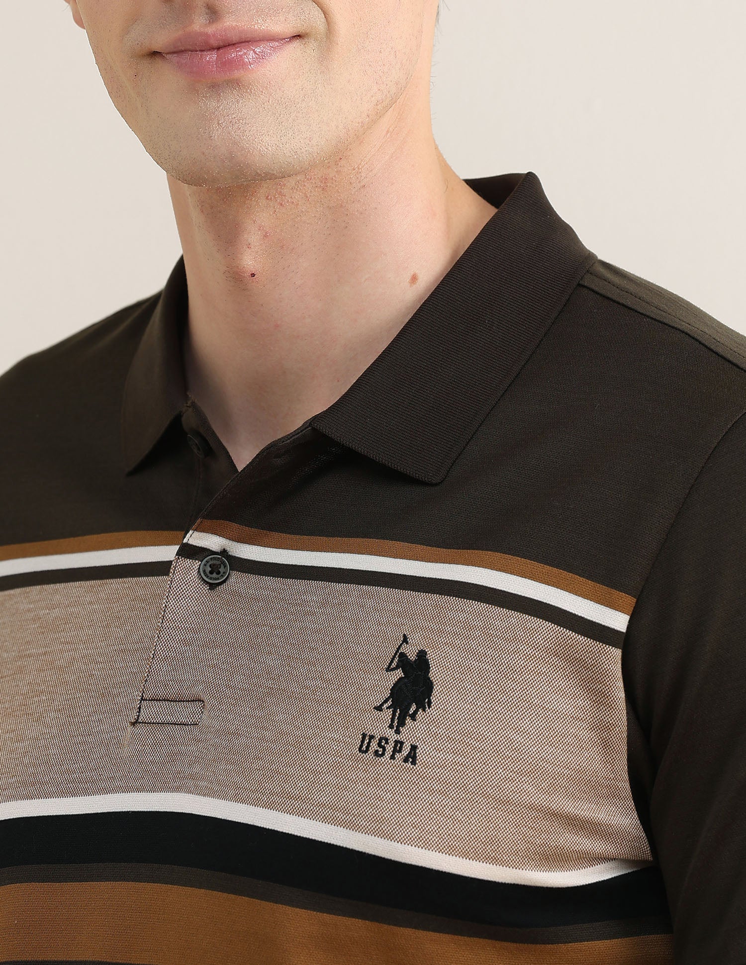 Colourblocked Slim Fit Polo Shirt - Image 7