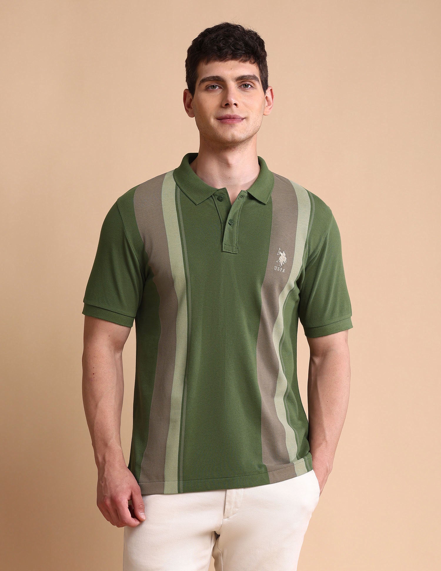 Colourblocked Slim Fit Polo Shirt - Image 6