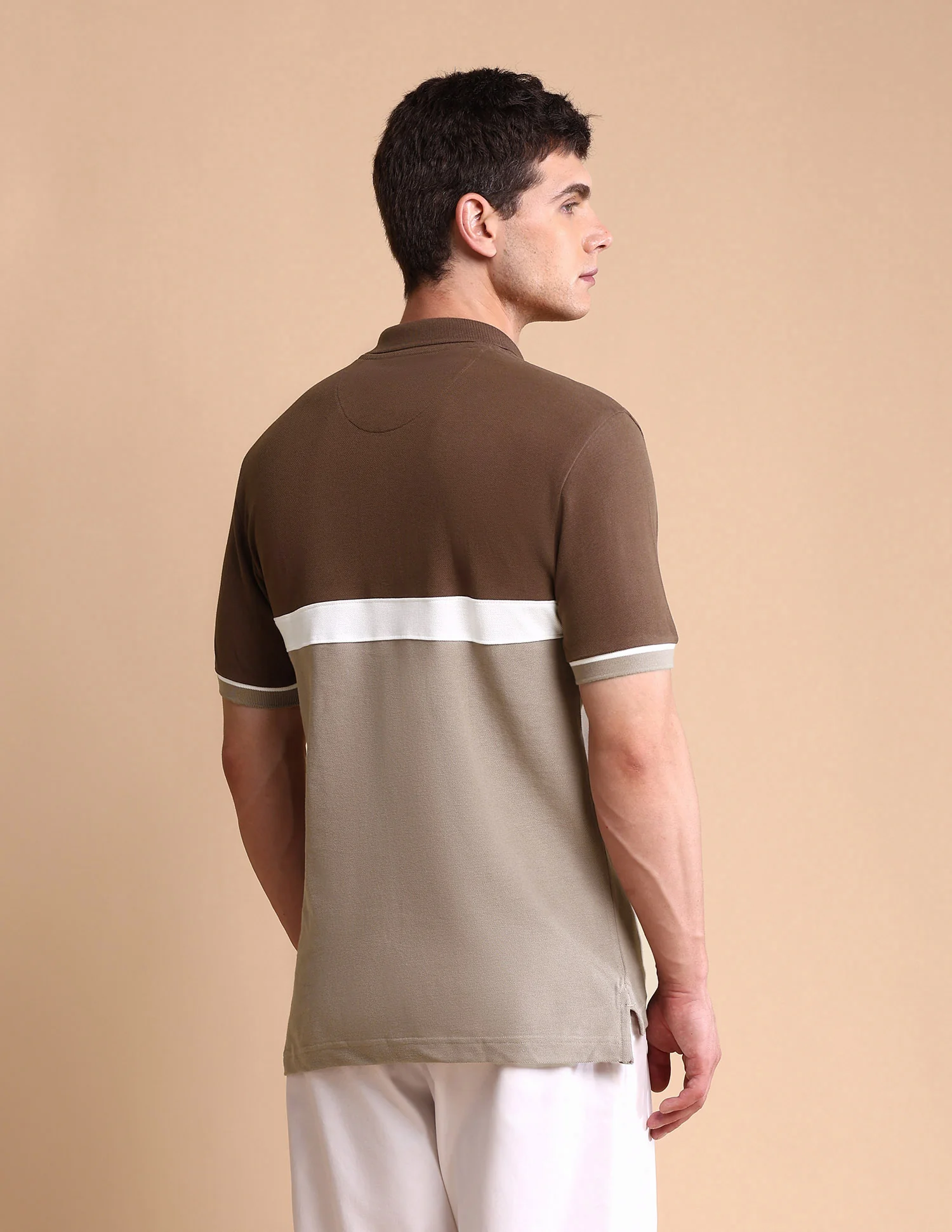 Colourblocked Slim Fit Polo Shirt - Image 5