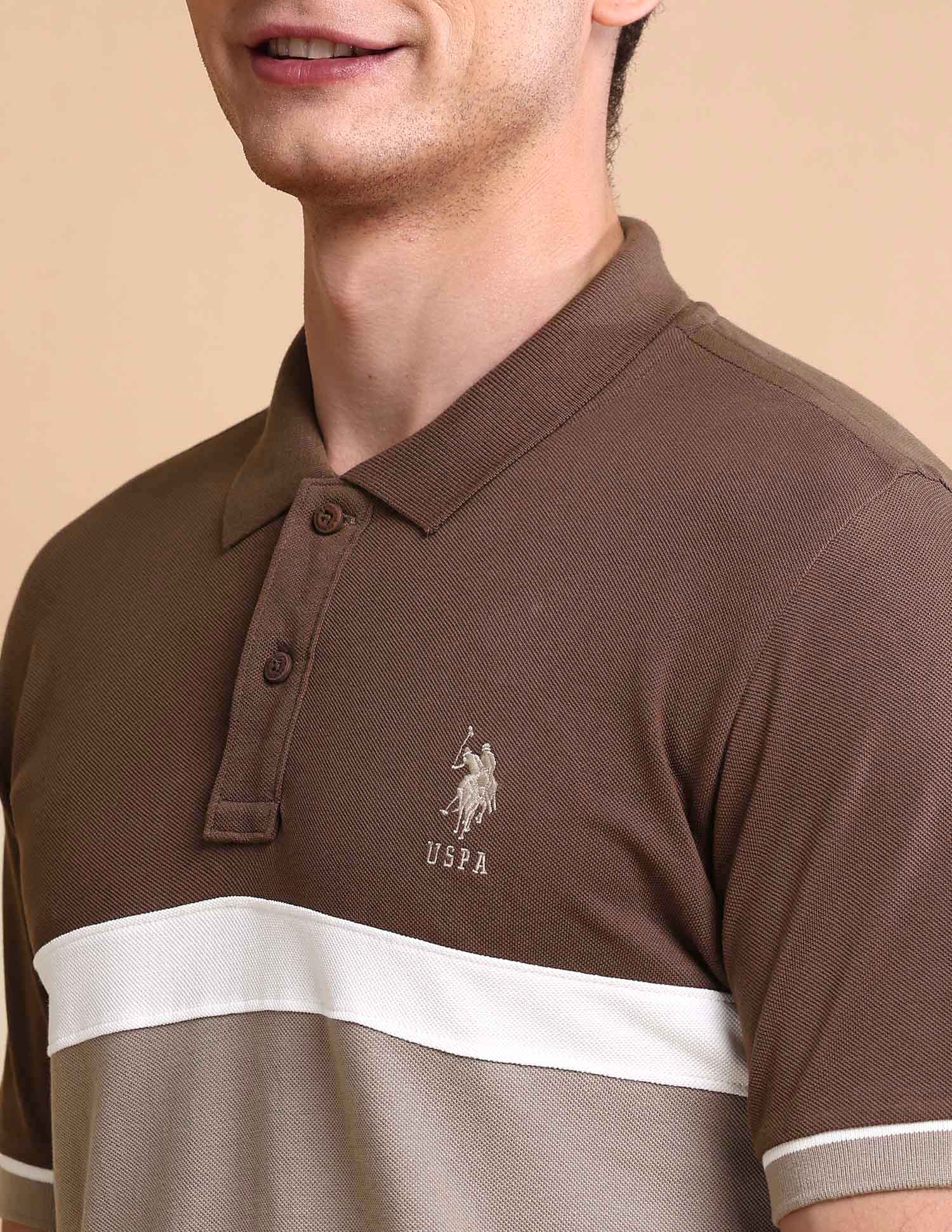 Colourblocked Slim Fit Polo Shirt - Image 7