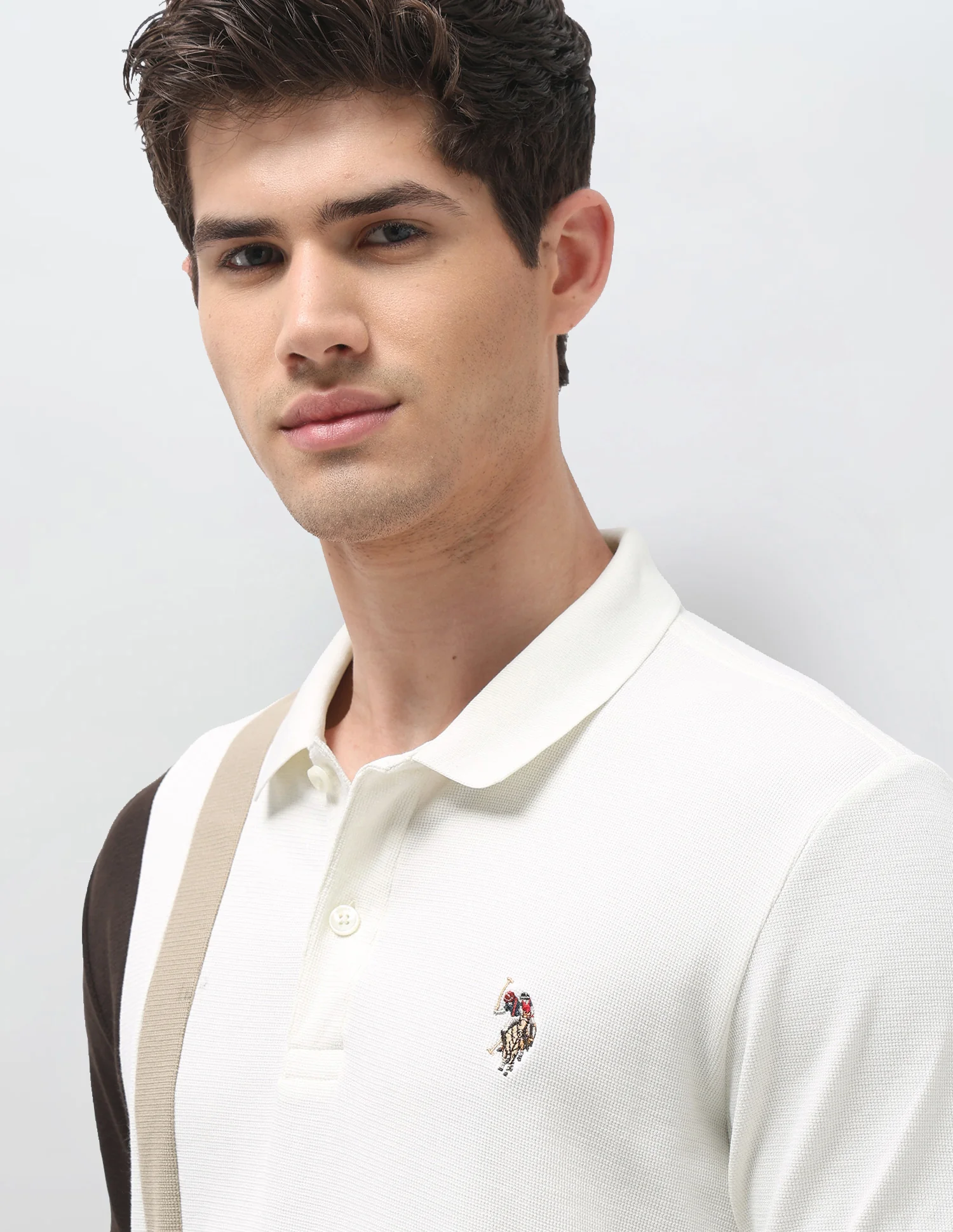 Colourblocked Slim Fit Polo Shirt - Image 7