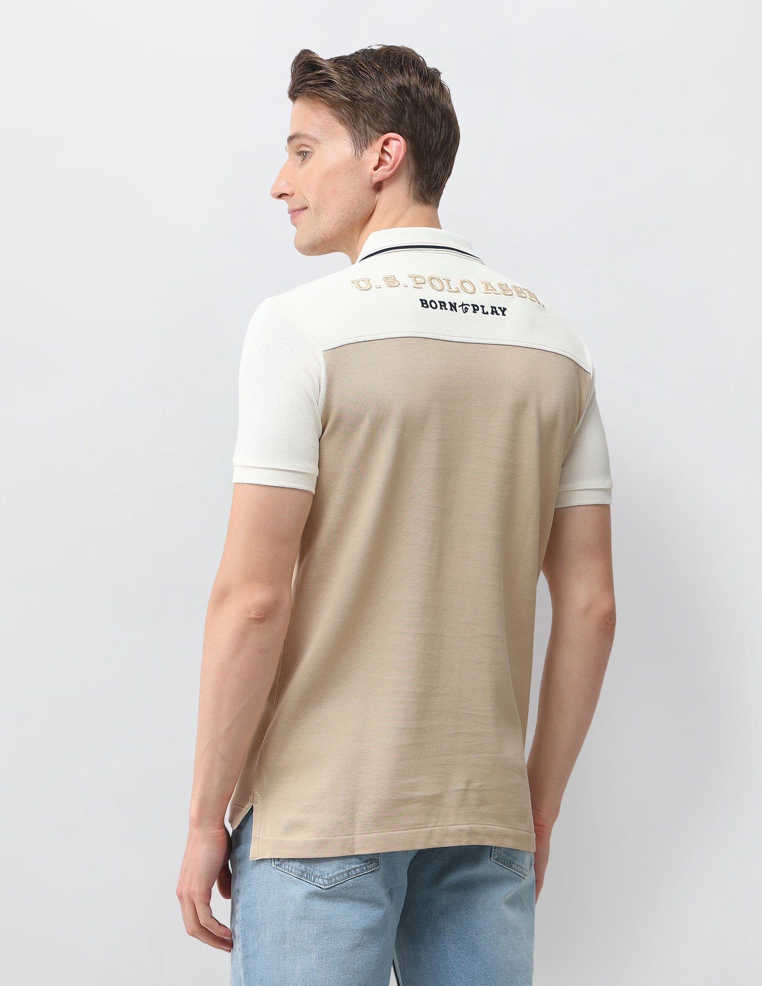 Colourblocked Slim Fit Polo Shirt - Image 5