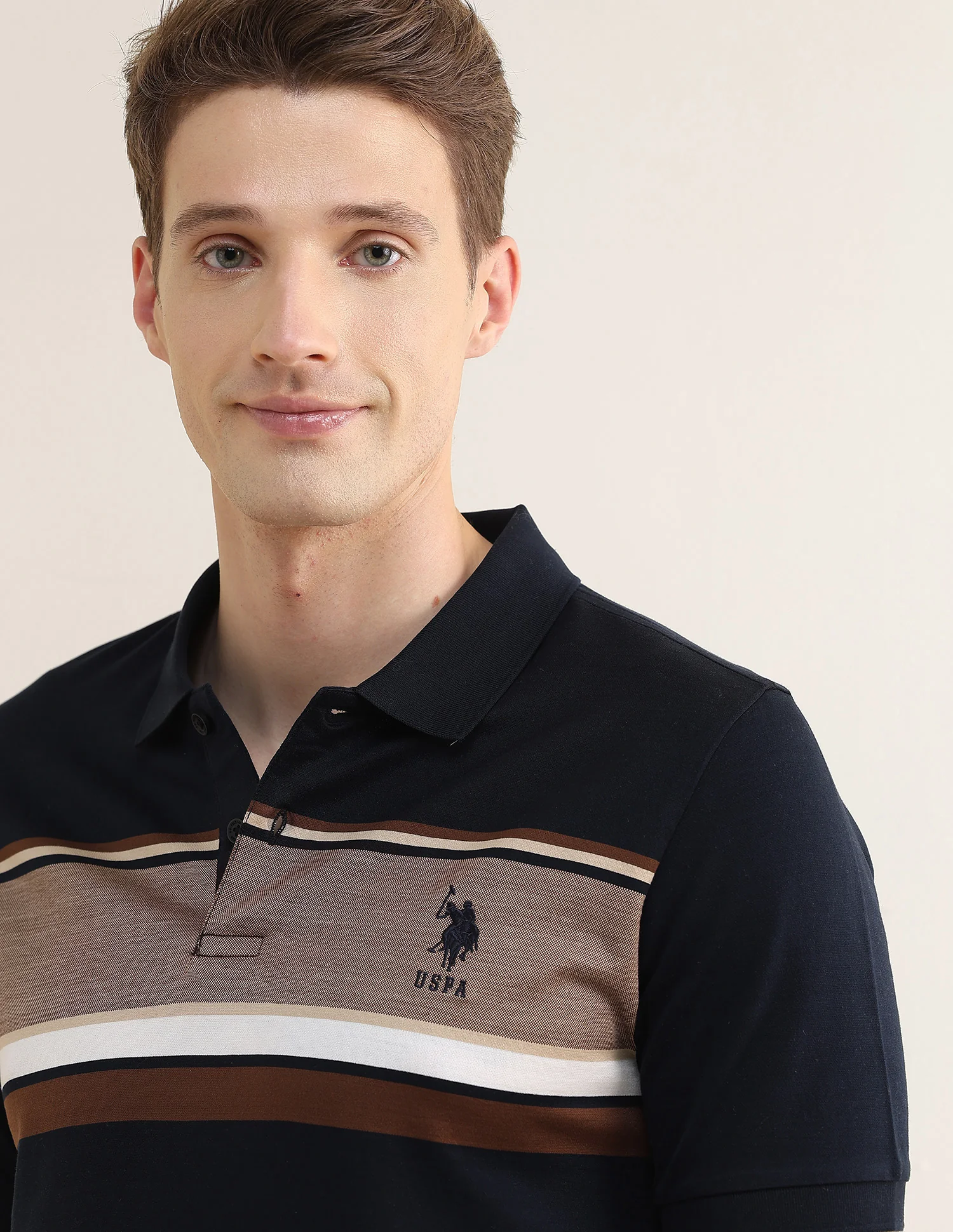 Colourblocked Slim Fit Polo Shirt - Image 7