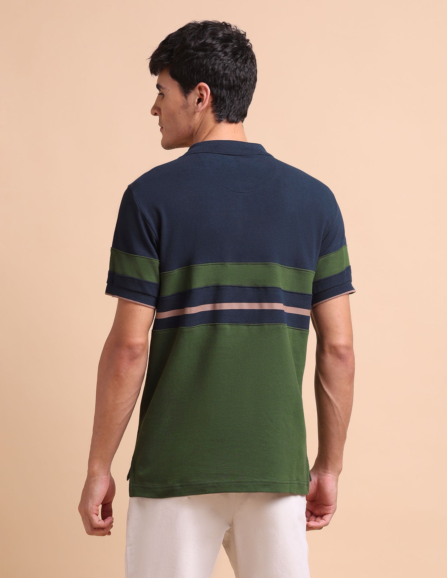 Colourblocked Slim Fit Polo Shirt - Image 5