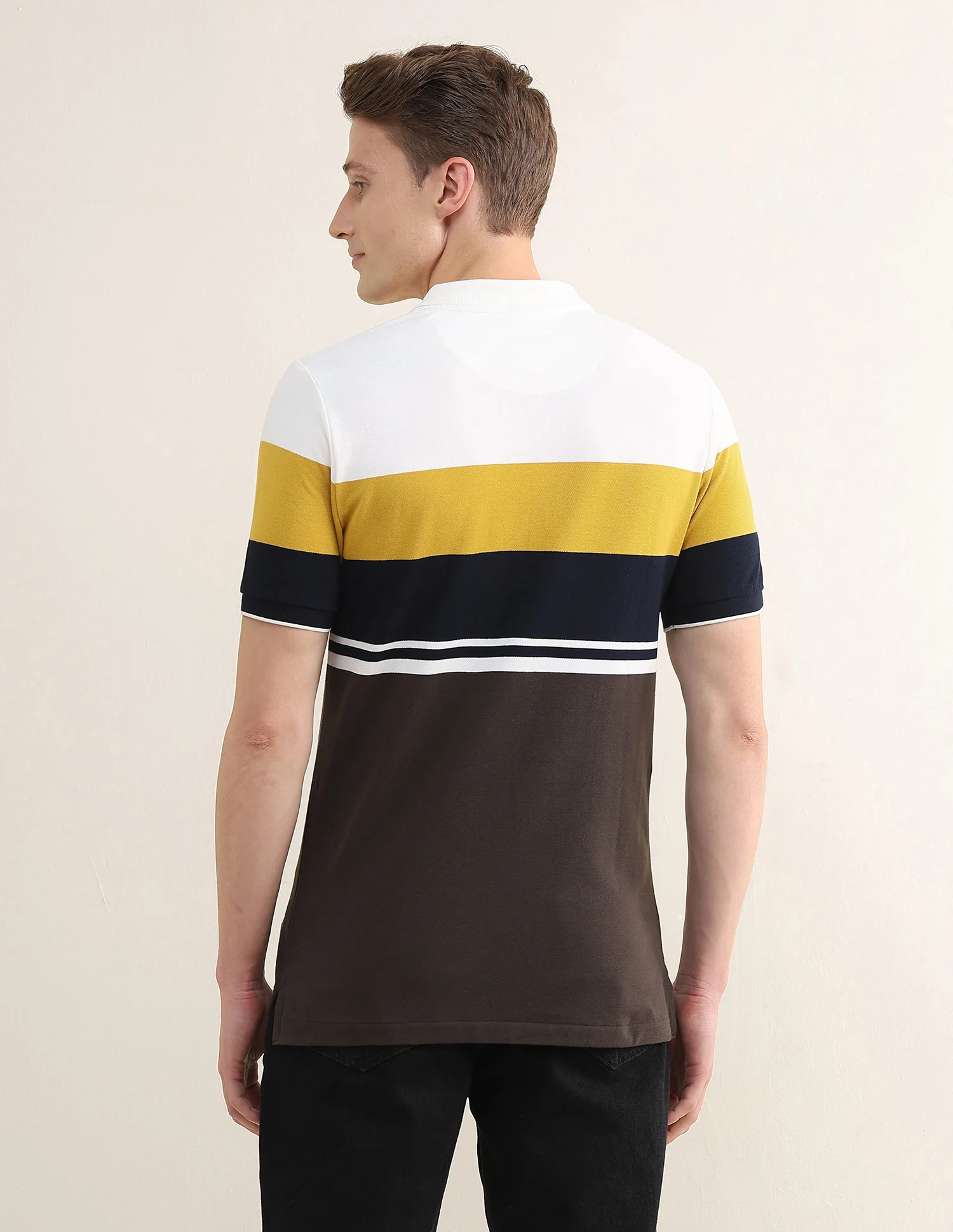 Colourblocked Slim Fit Polo Shirt - Image 5