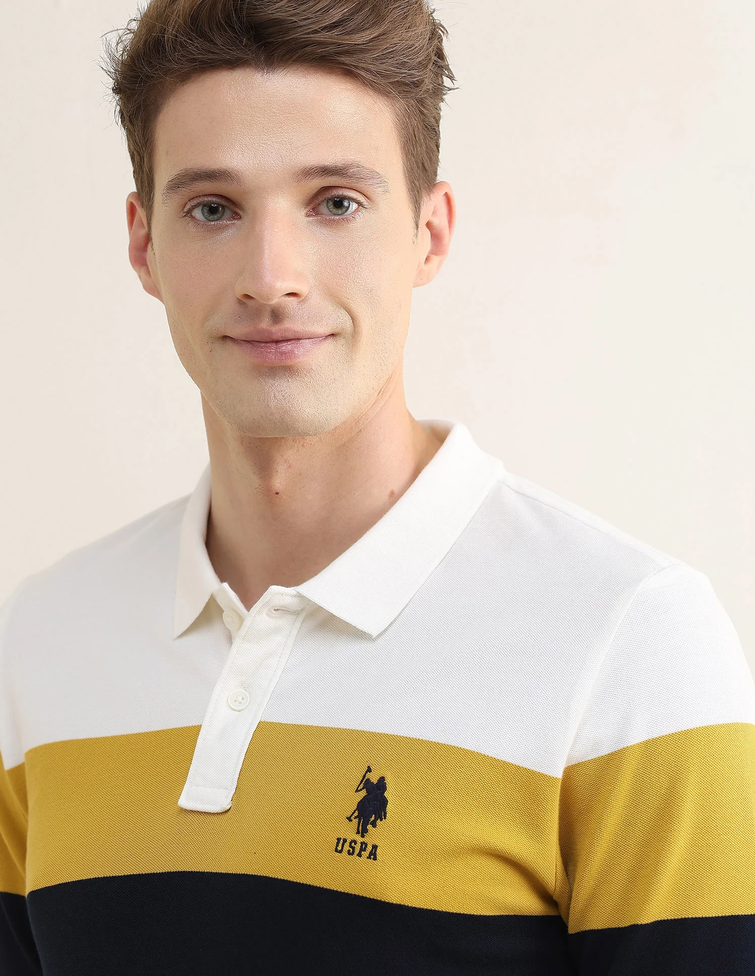 Colourblocked Slim Fit Polo Shirt - Image 7