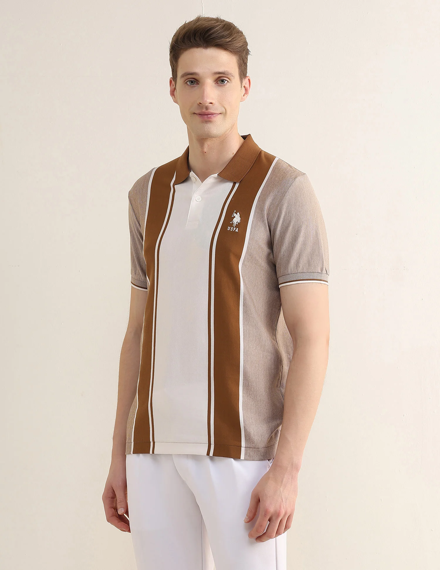 Colourblocked Slim Fit Polo Shirt - Image 4