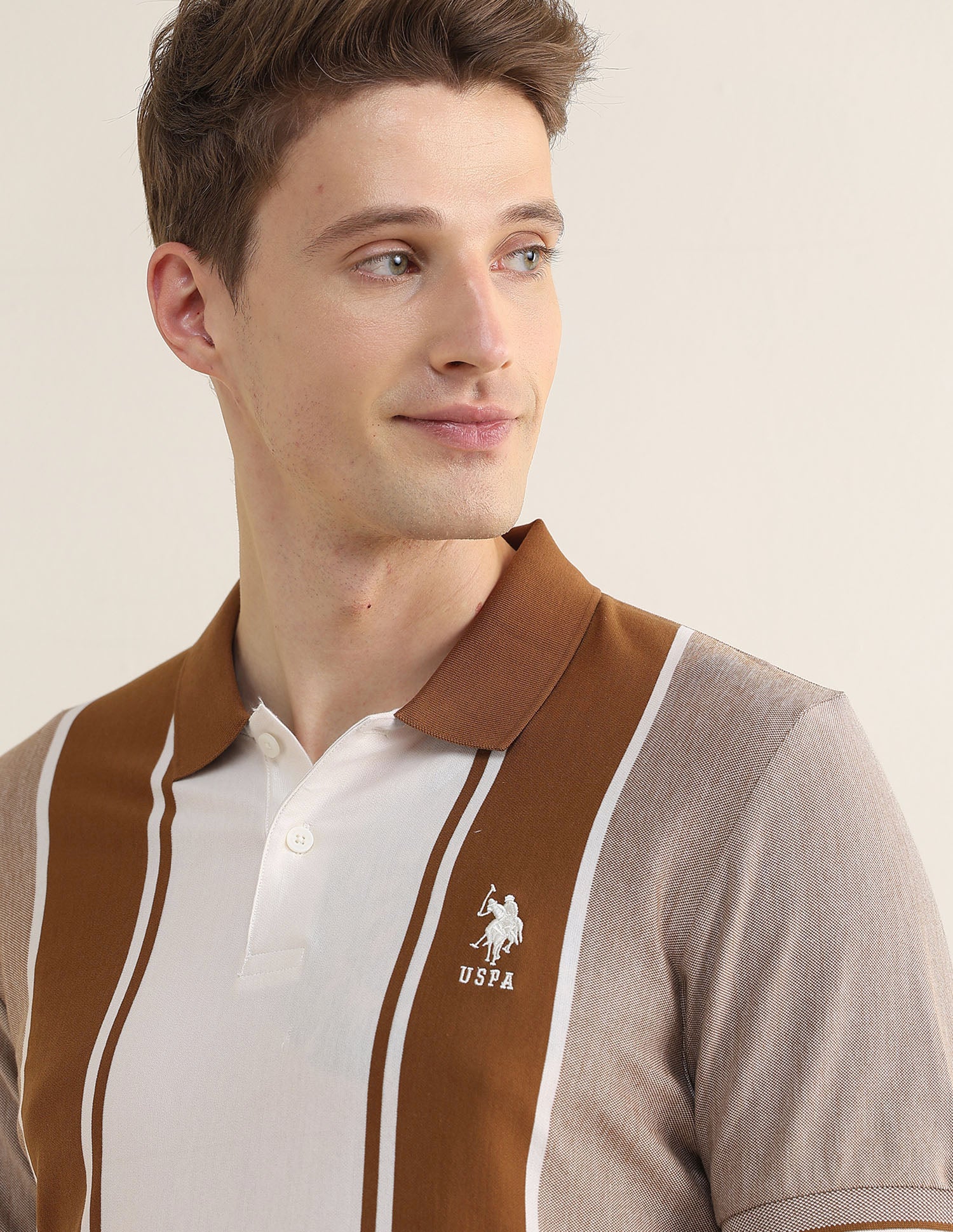 Colourblocked Slim Fit Polo Shirt - Image 7