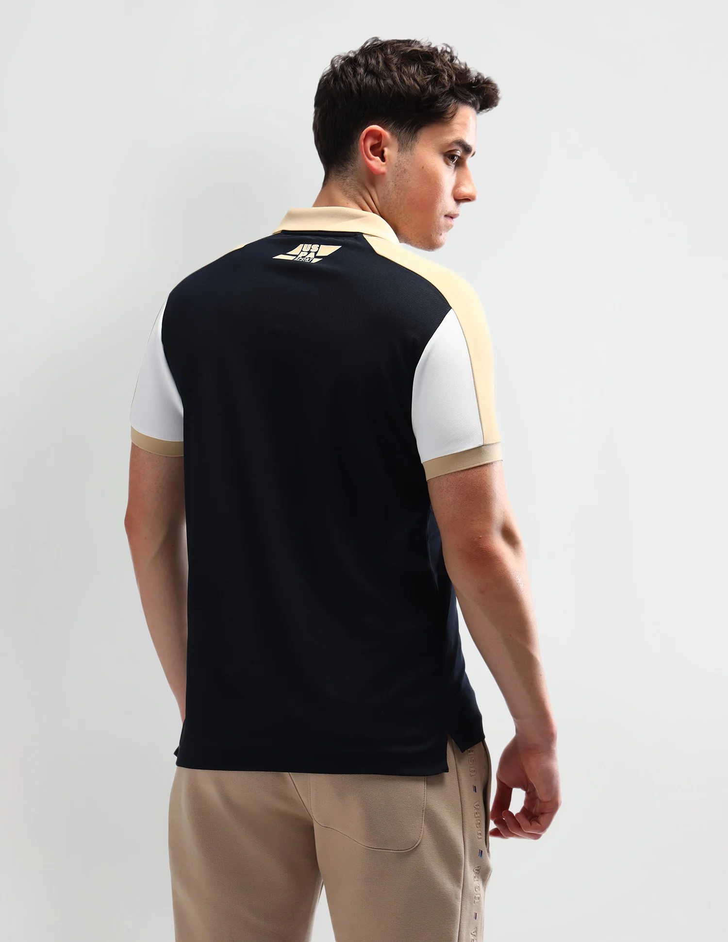 Colourblocked Slim Fit Polo Shirt - Image 5
