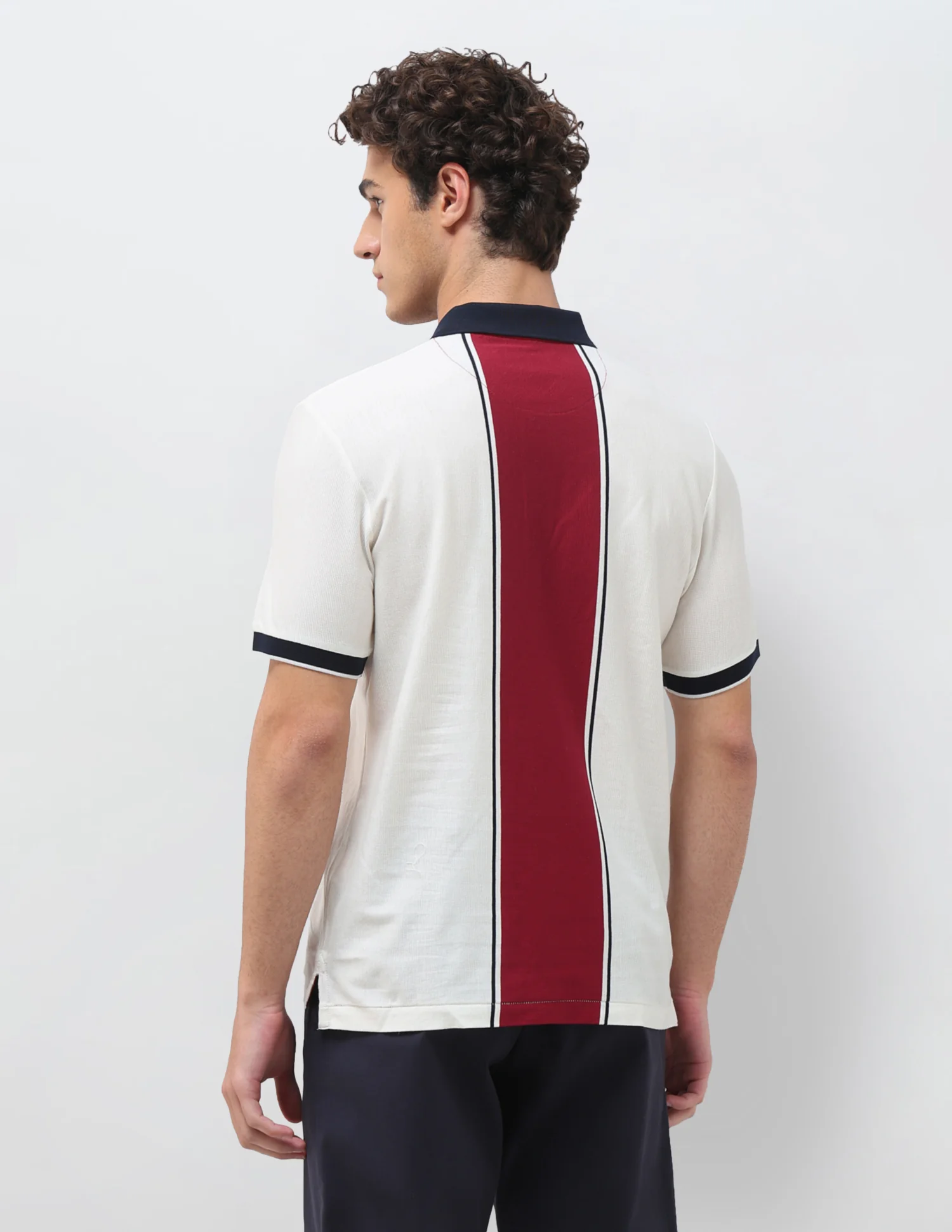 Colourblocked Slim Fit Polo Shirt - Image 5