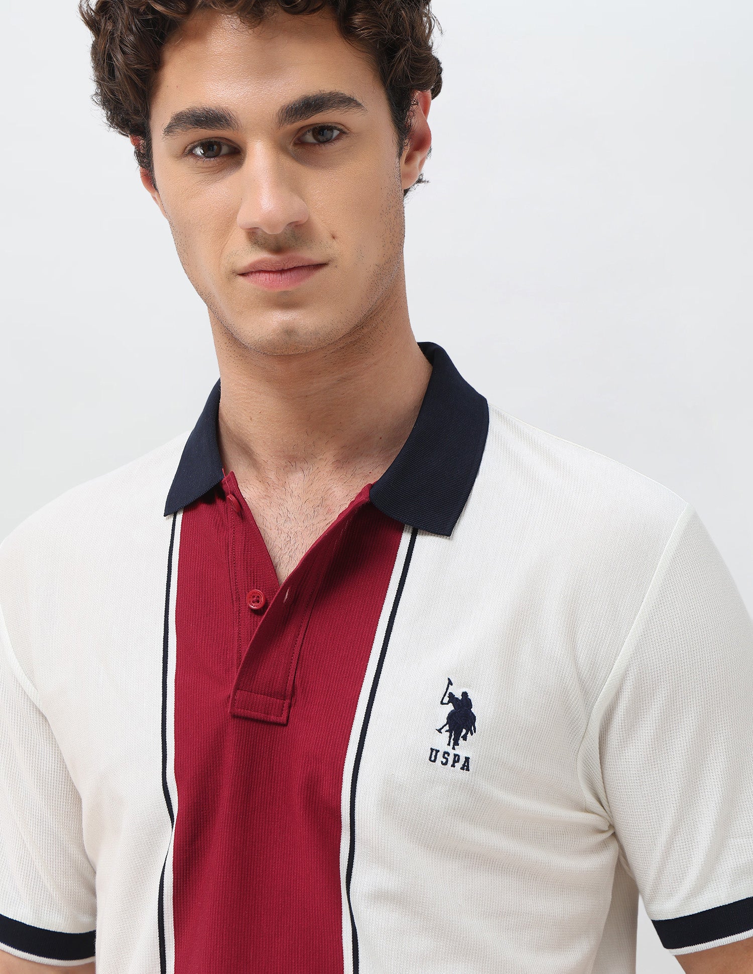 Colourblocked Slim Fit Polo Shirt - Image 7