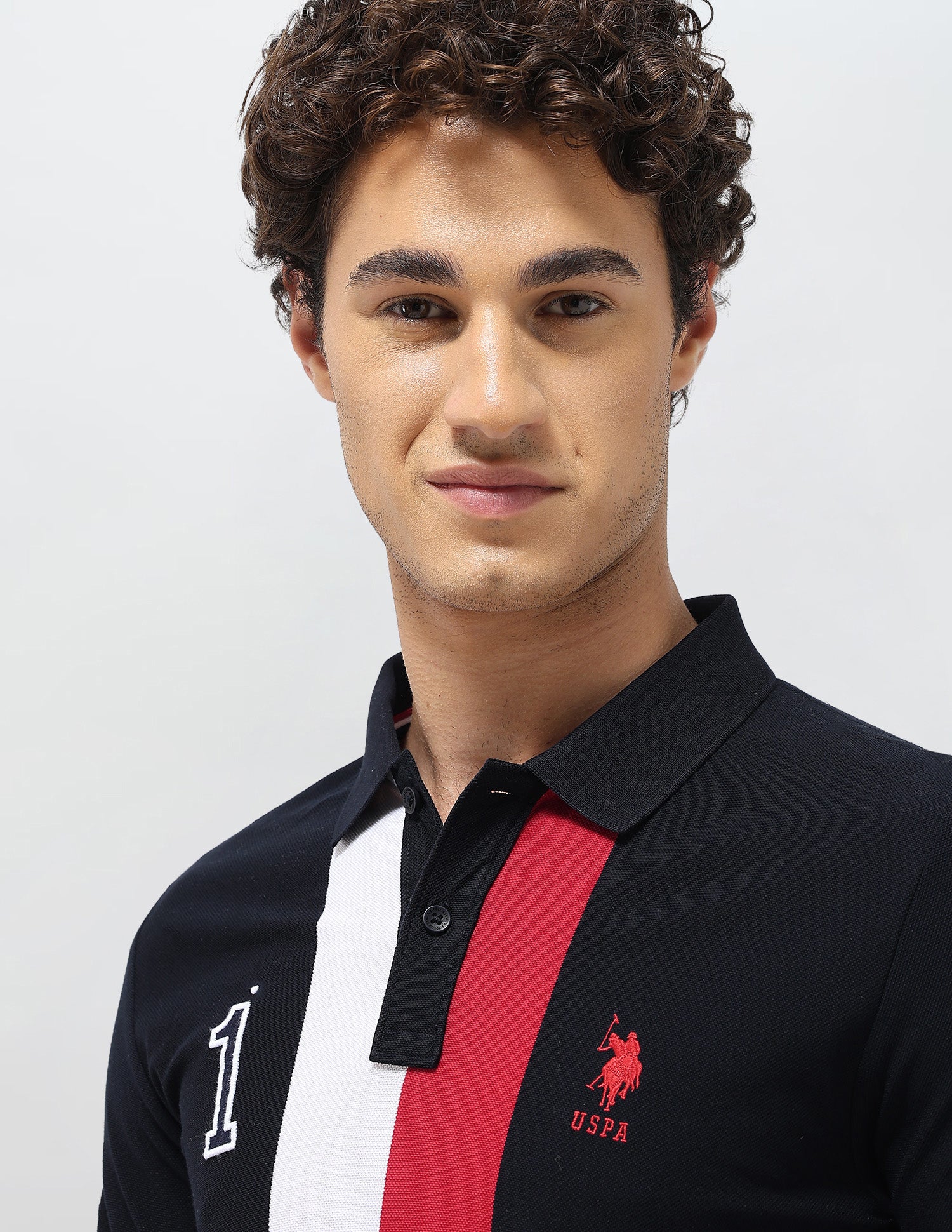 Colourblocked Slim Fit Polo Shirt - Image 7